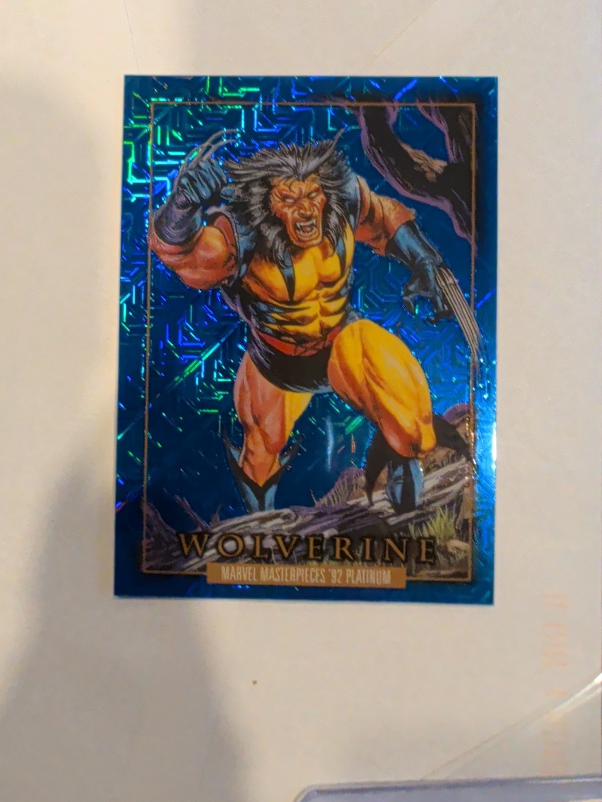 Wolverine - 2024 Upper Deck Marvel Masterpieces \'92 #94 Blue Traxx