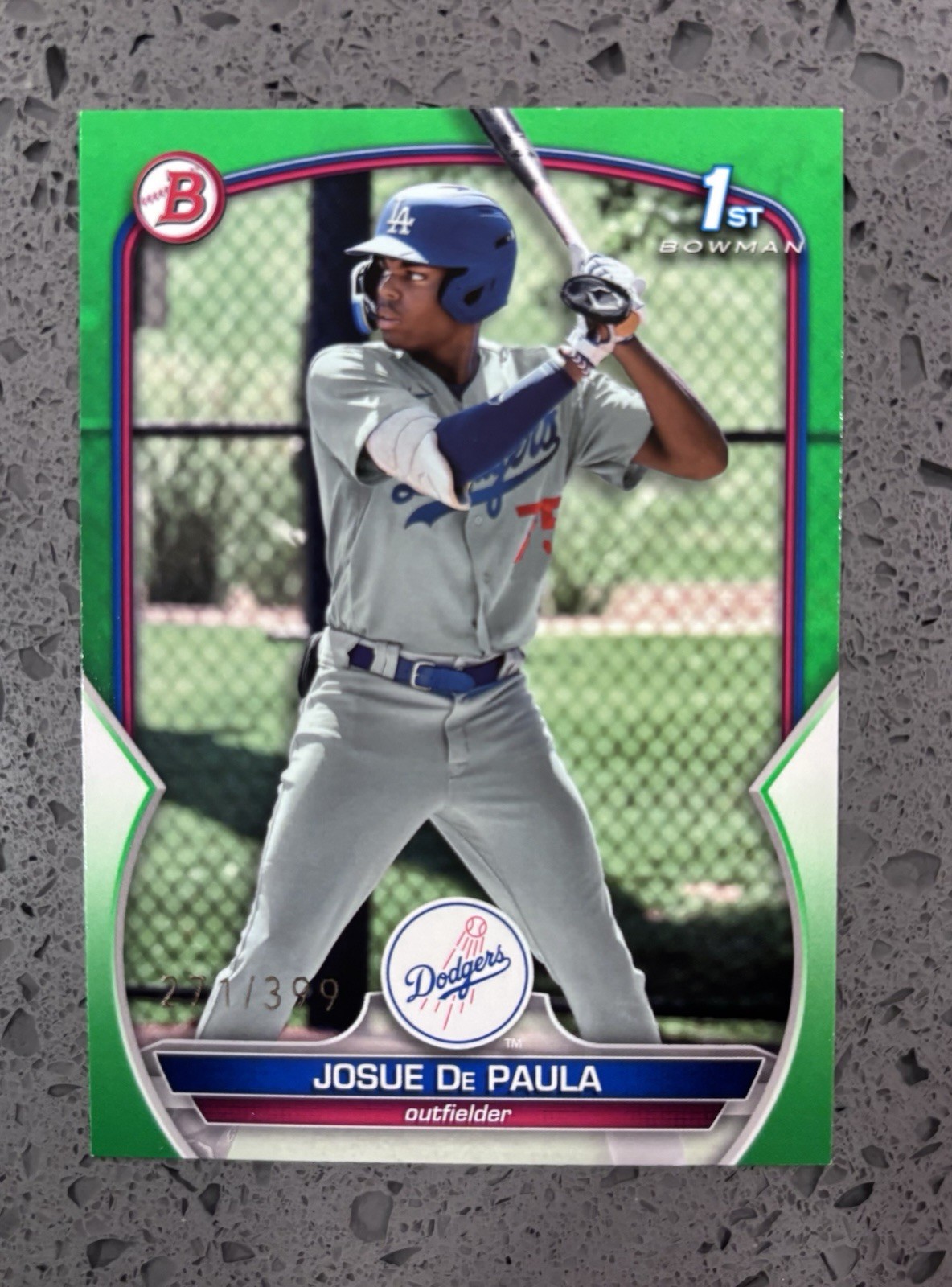 2023 Bowman - Prospects Josue De Paula #BP-111 Green /99 (RC)