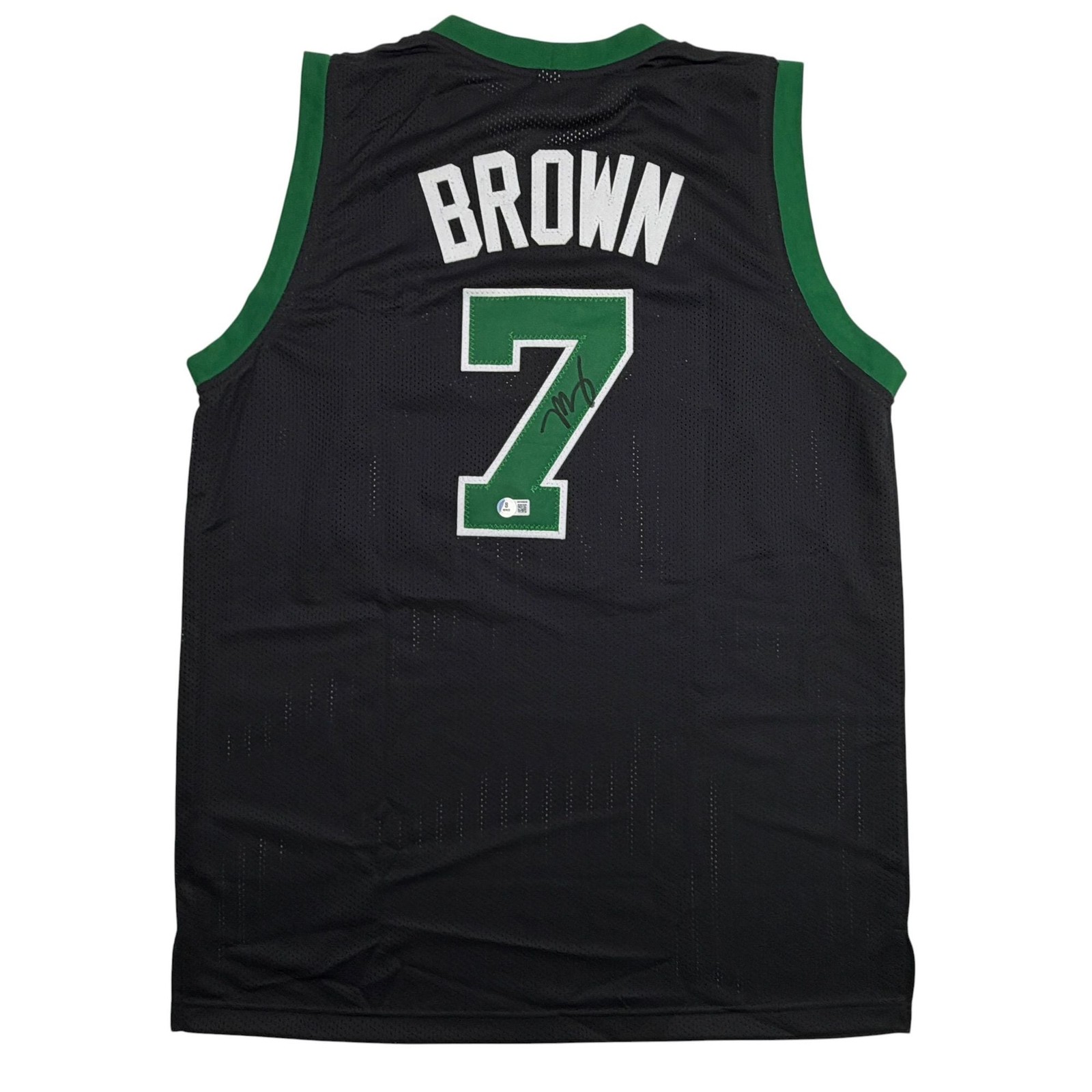Autographed/Signed Jaylen Brown Boston Black Basketball Jersey Beckett BAS COA Autographed/Signed Jaylen Brown Boston Black Basketball Jersey Beckett BAS COA