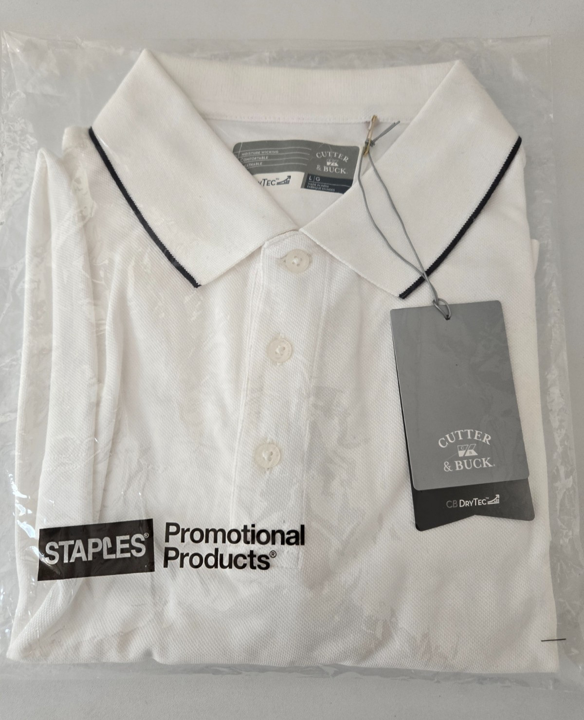 IBM Logo Cutter & Buck DryTec Polo Shirt - Large IBM Logo Cutter & Buck DryTec Polo Shirt - Large