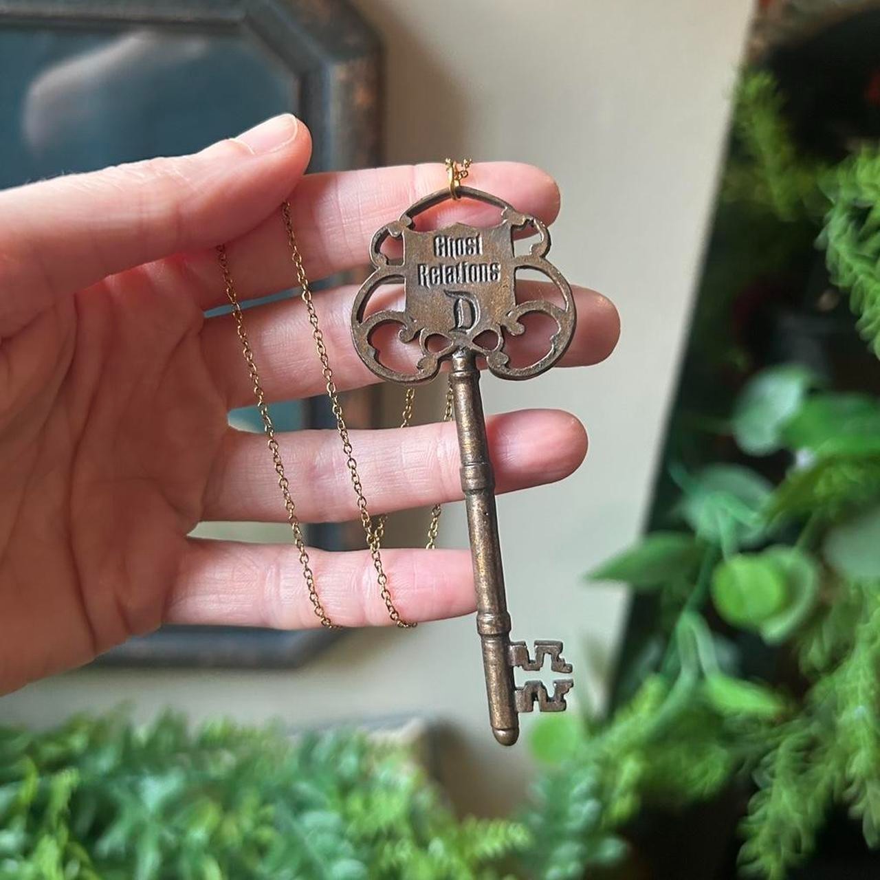 Disney's Happiest Haunts Tour Ghost Relations Key Necklace Disney's Happiest Haunts Tour Ghost Relations Key Necklace