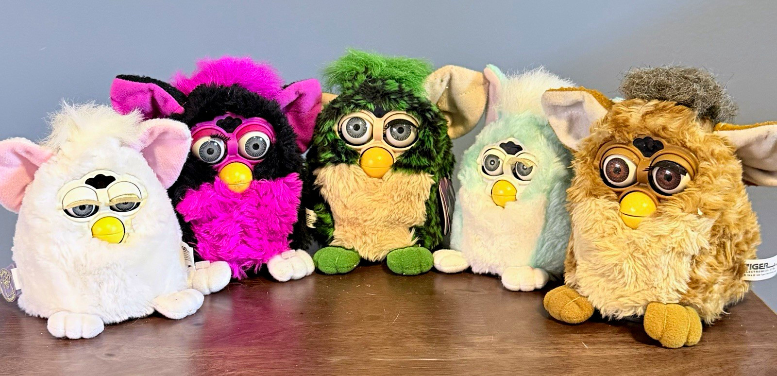 Lot of 5 Vintage Furby Tiger Electronics NON WORKING