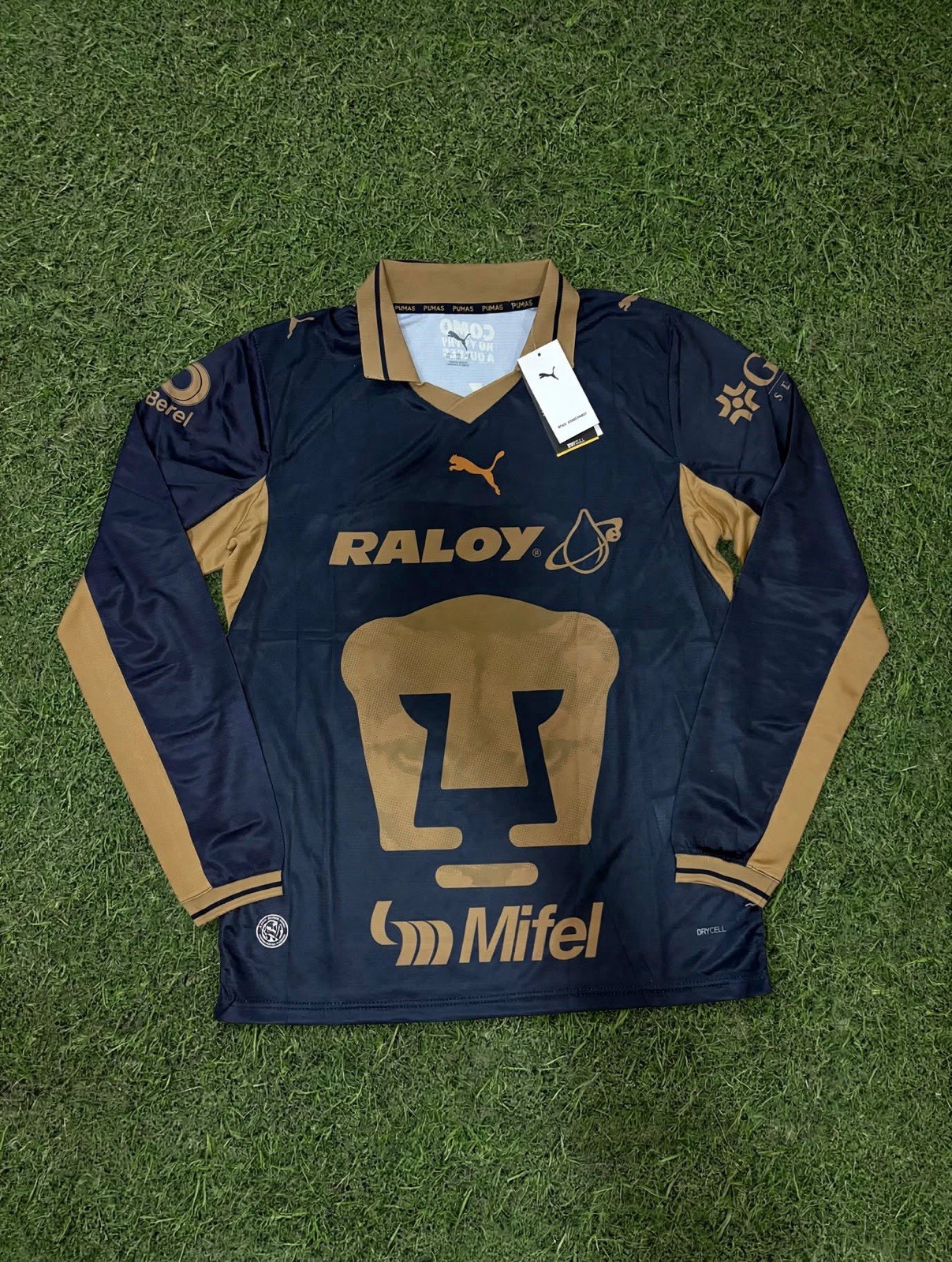 Pumas UNAM 2026/27 Chino Huerta Long Sleeve Navy Jersey 