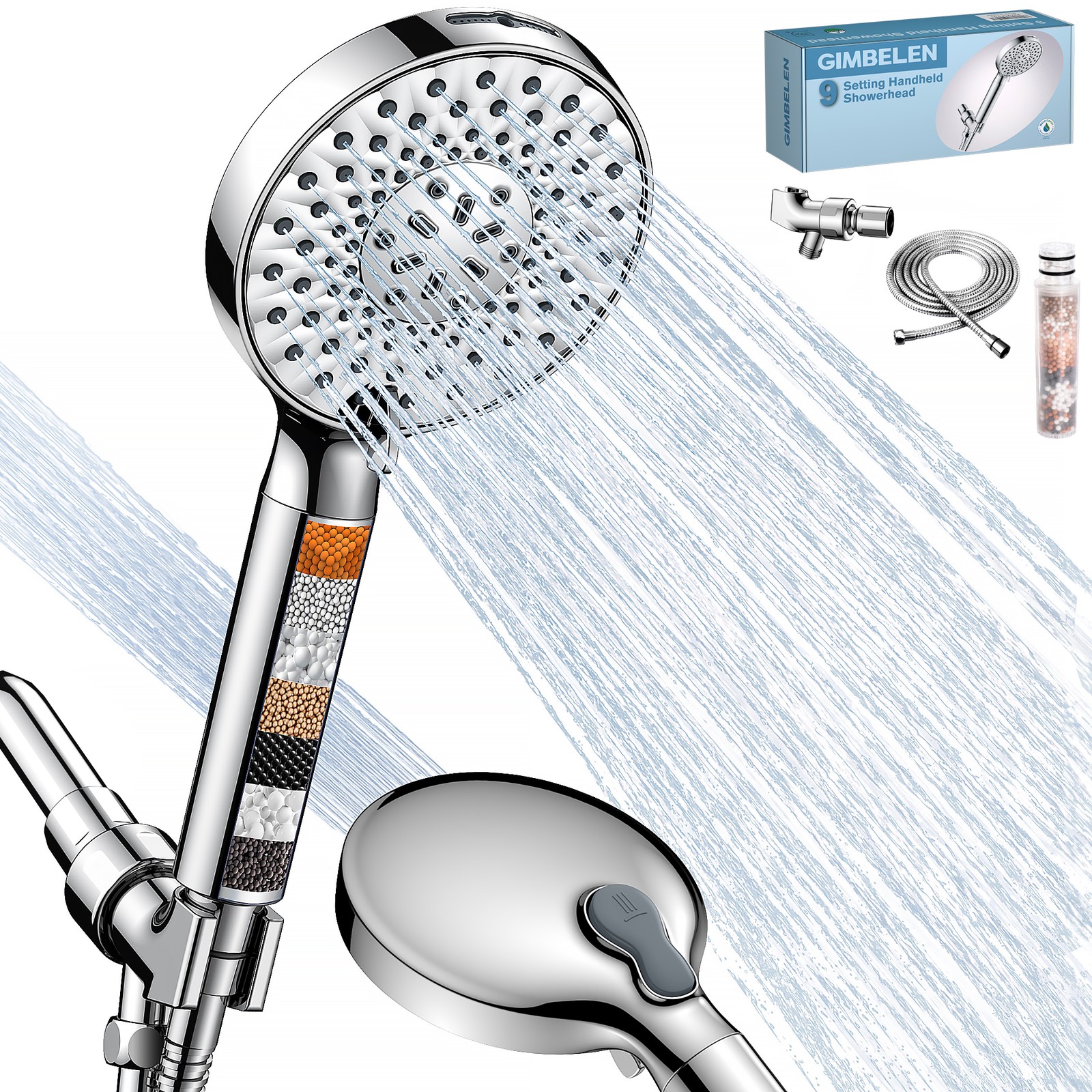 Filter Shower Head-9 Modes, High Pressure Water-Saving, DOE Certified, 72\ Filter Shower Head-9 Modes, High Pressure Water-Saving, DOE Certified, 72\