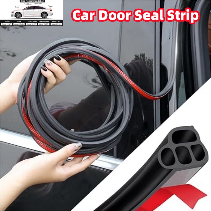 32.8Ft Car Rubber Seal Strip Molding Trim Door Edge Lock Protector Weather Strip