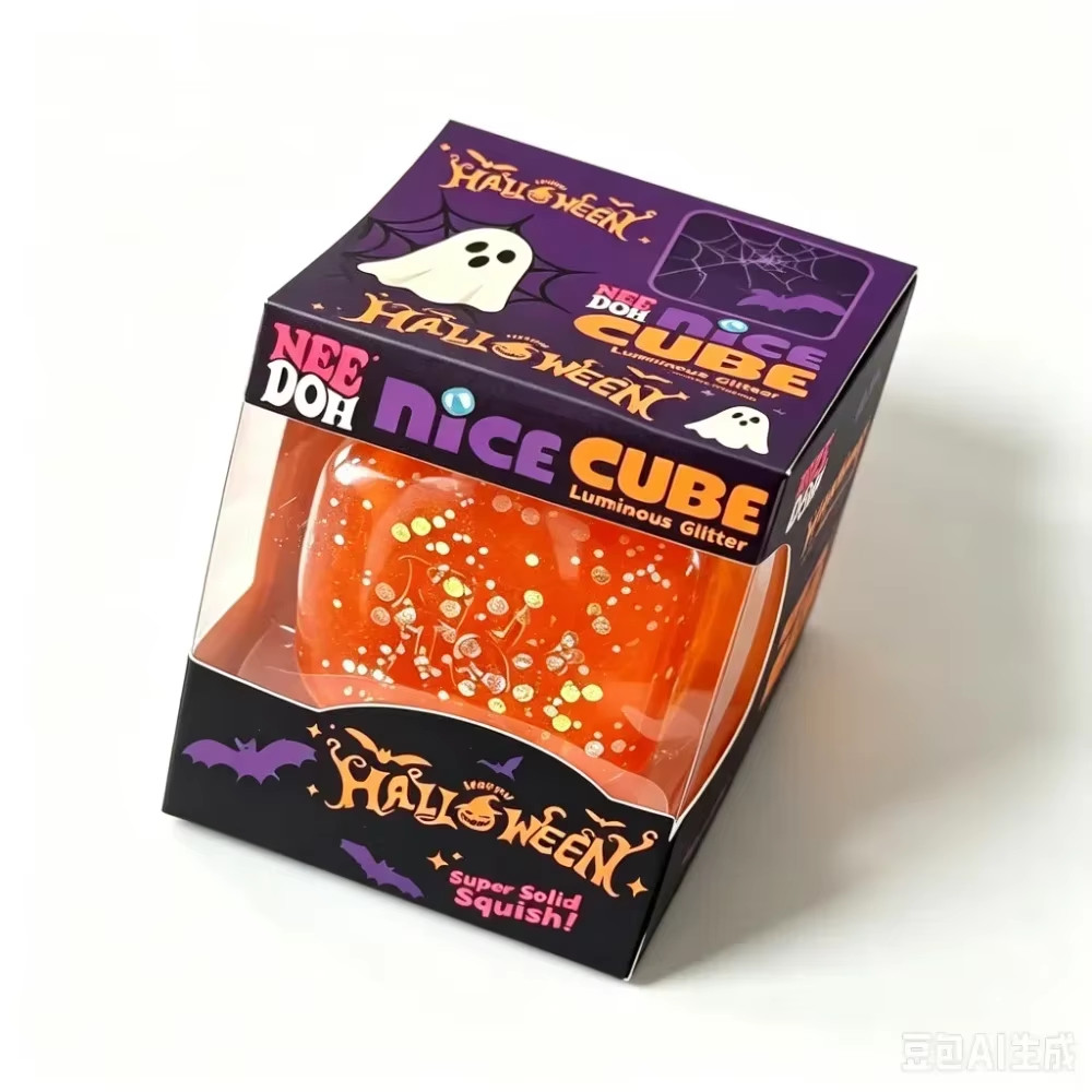 Nee-Doh-Halloween Nice Cube , Spooky Squish Schyling Halloween Squishy