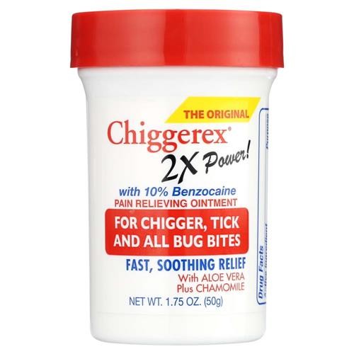 Chiggerex 2x Power Pain Relieving Ointment 1.75oz / 50g Chiggerex 2x Power Pain Relieving Ointment 1.75oz / 50g