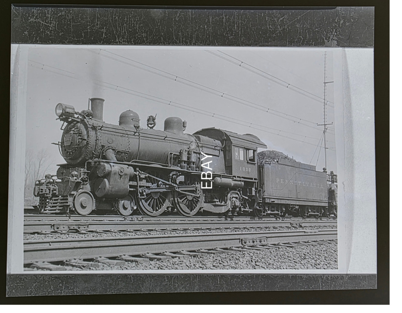 3/20/47 Pennsylvania Railroad #1001 E-5SD Locomotive Eddystone, PA Copy Negative