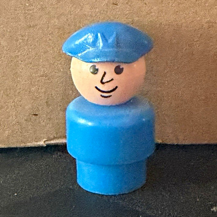Vintage Fisher-Price Little People - Tiny Pilot - Whoops - HTF Vintage Fisher-Price Little People - Tiny Pilot - Whoops - HTF