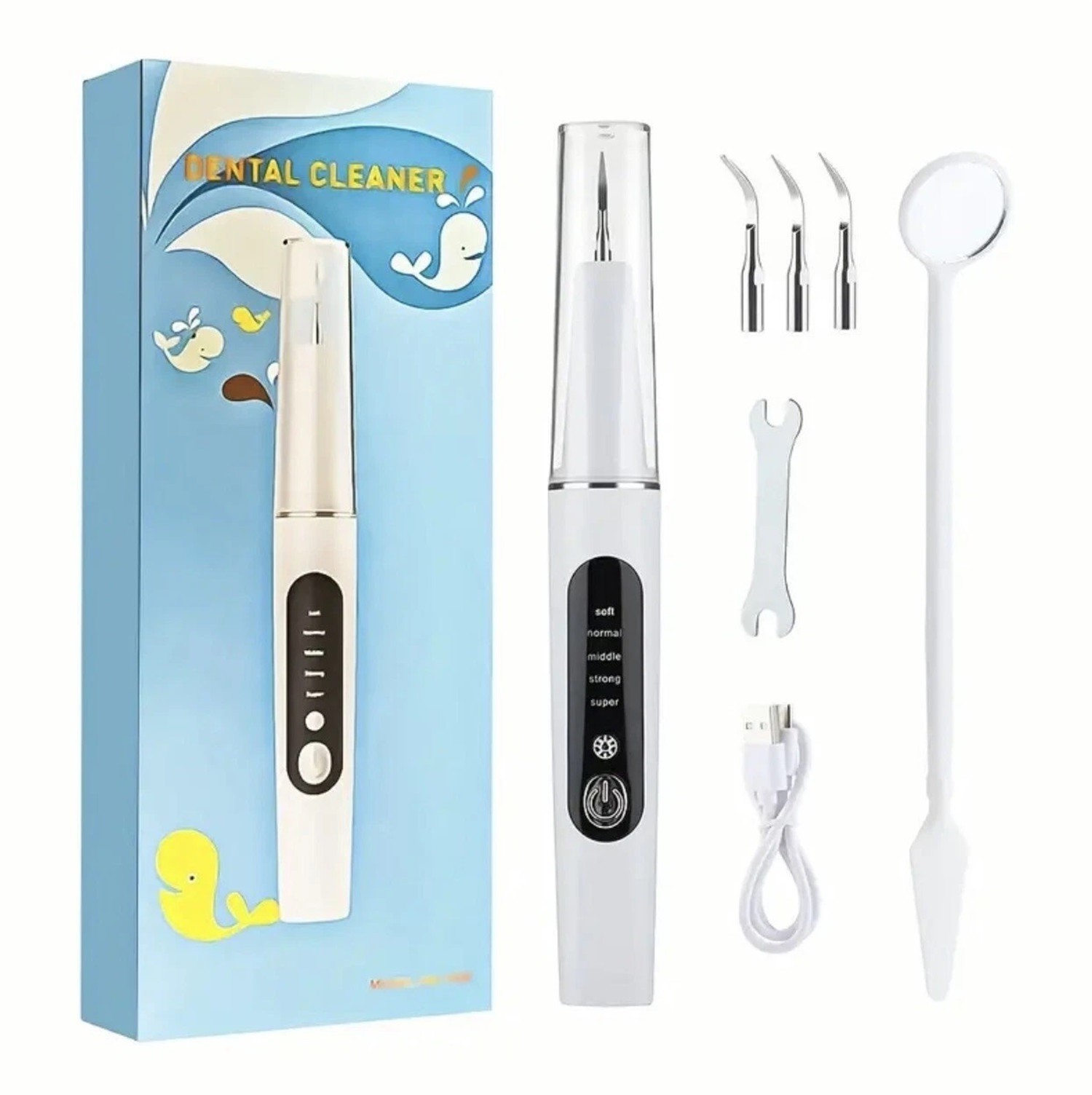 Teeth Plaque Tartar Remover Dental Calculus Remover, Teeth Cleaning Kit 5 Speed
