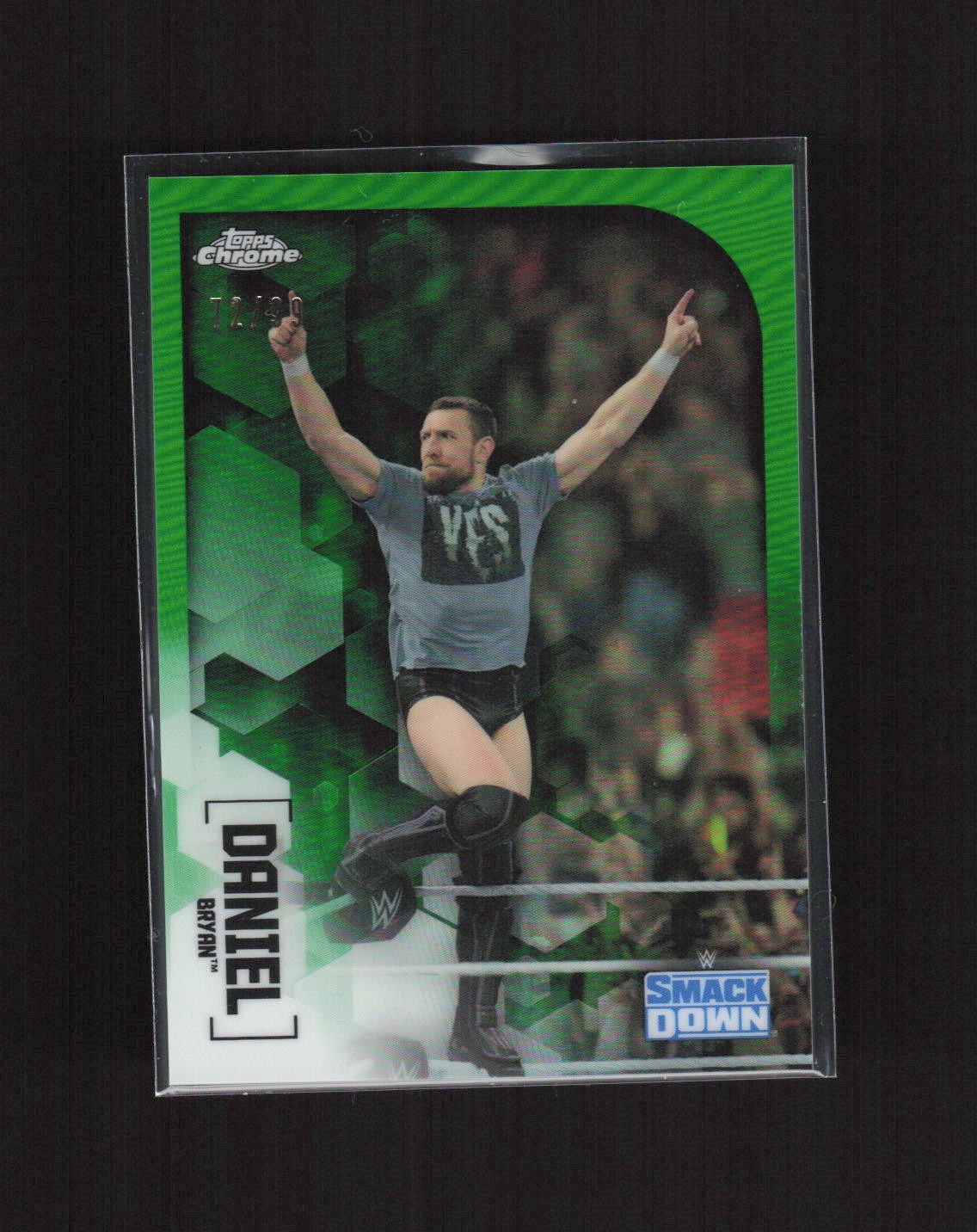 2020 Topps Chrome WWE Daniel Bryan #21 Green Refractor /99 2020 Topps Chrome WWE Daniel Bryan #21 Green Refractor /99