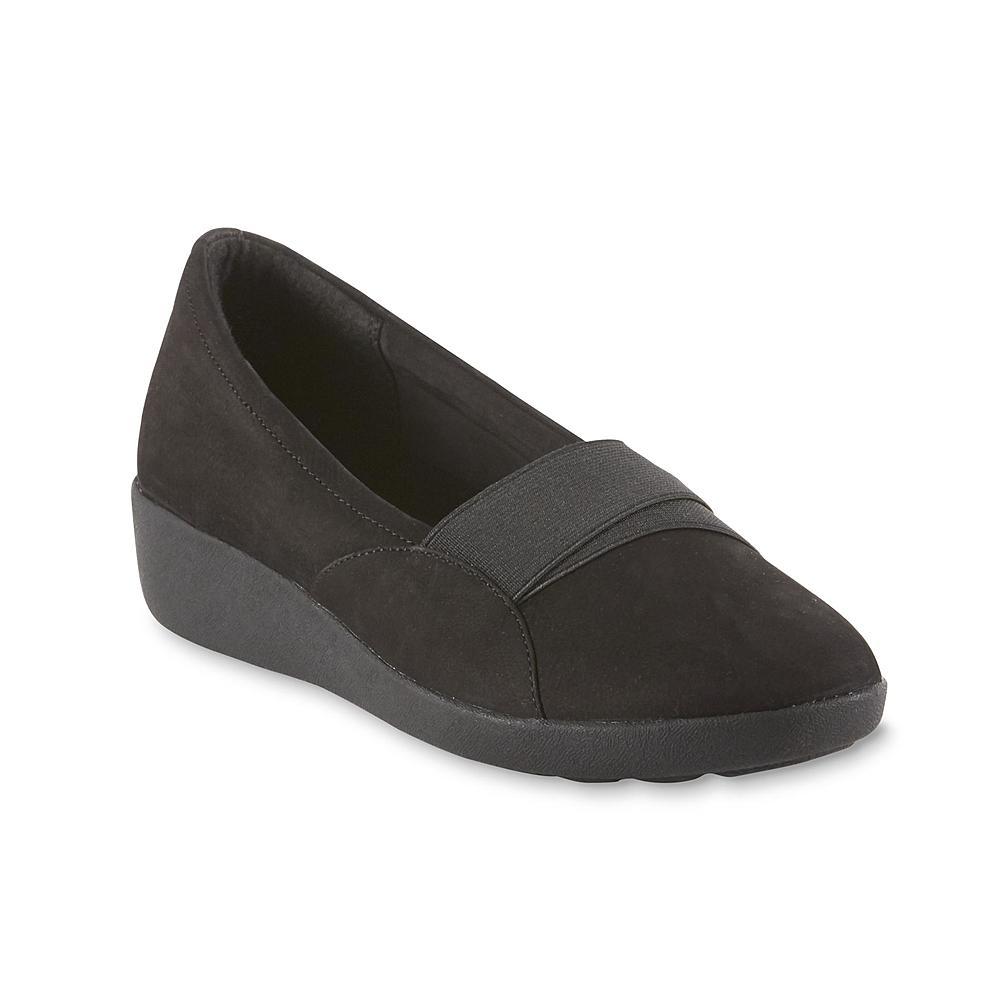  Cobbie Cuddlers Women\'s Reverie Black Ballet Wedge Slip-on Shoes Sz 5-10 Wide 