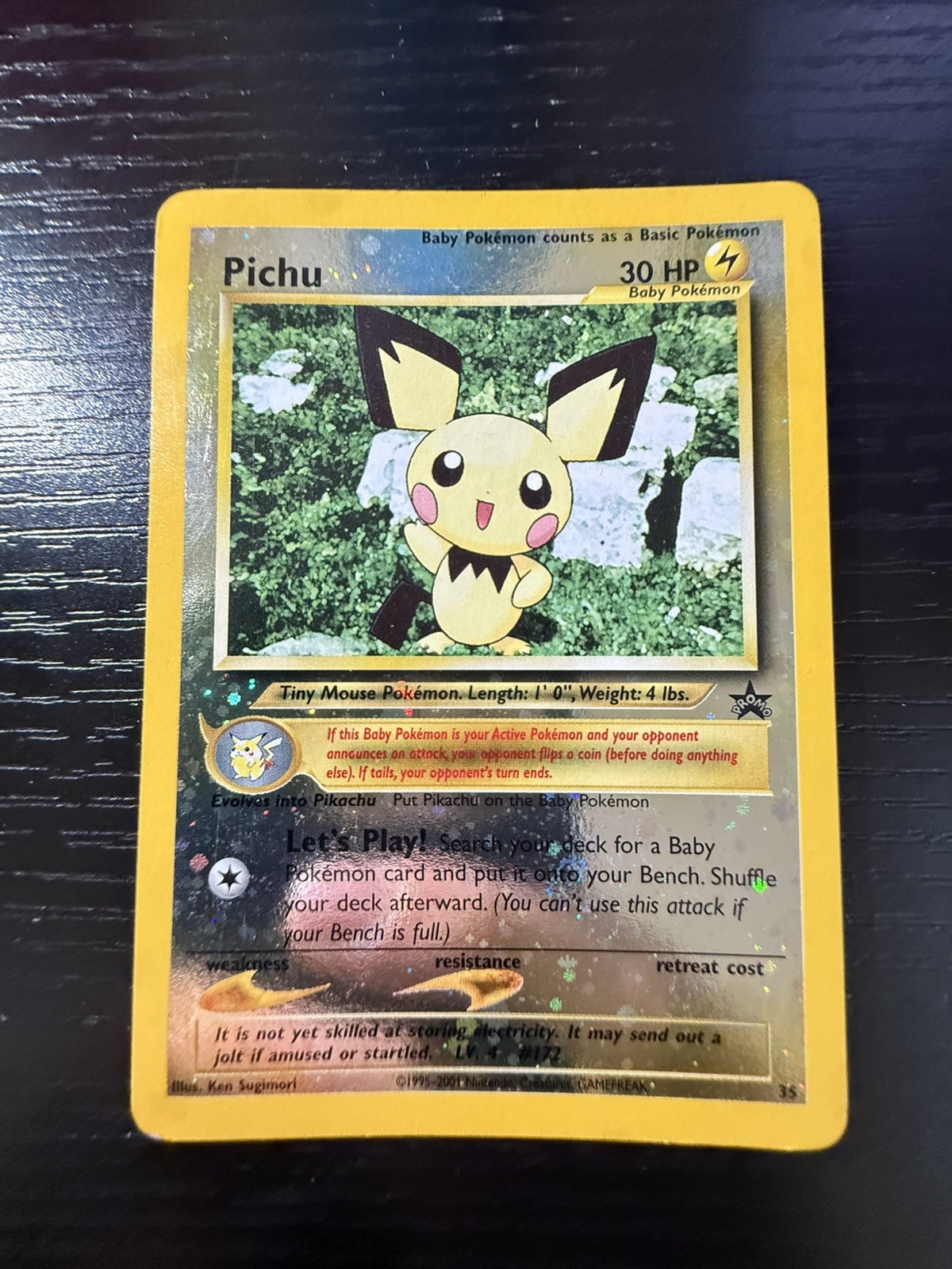 The Pokémon Company Pichu 35/53 Reverse Holo Wotc Promo 30 English Sugimori