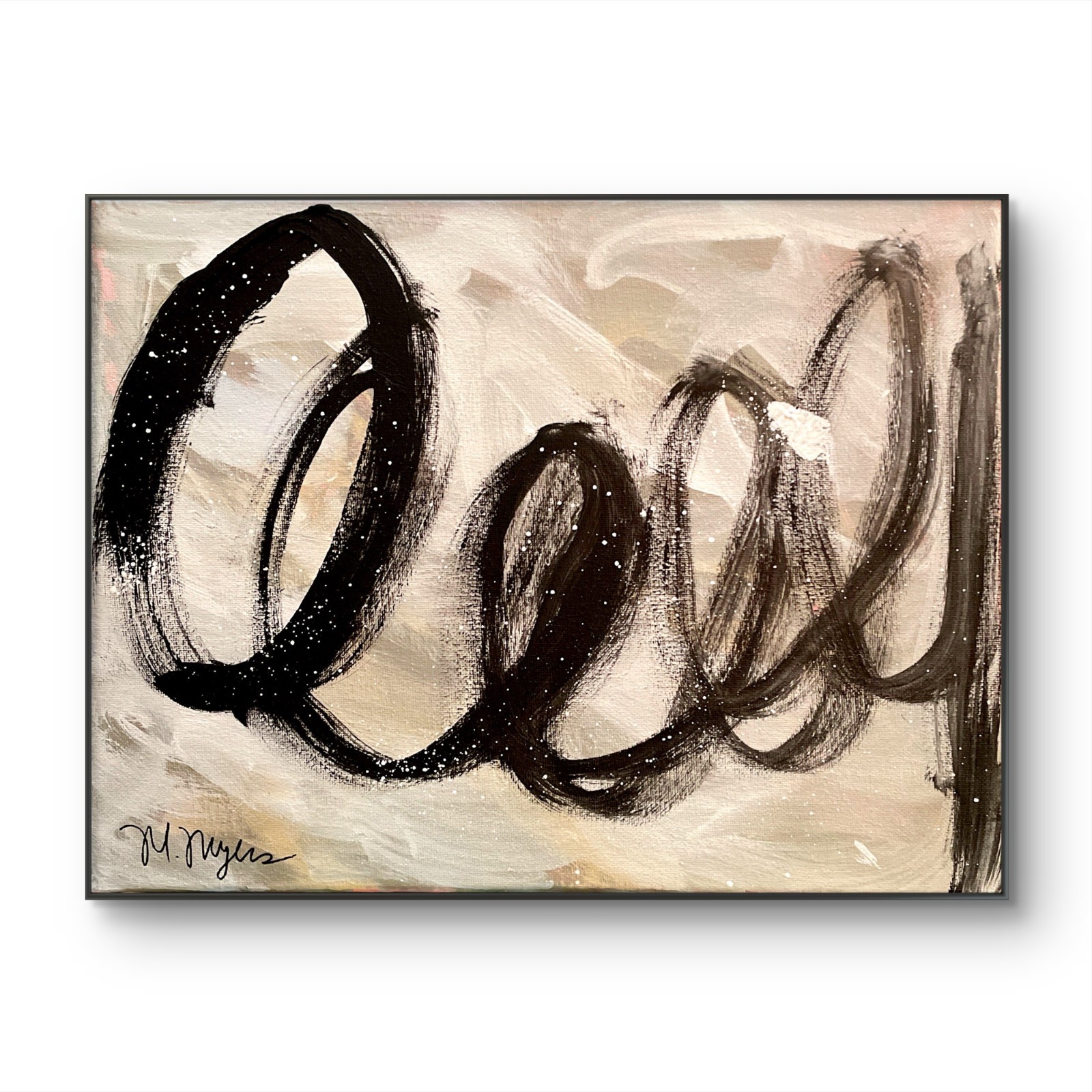 Mary Myers Original Abstract Expressionist Painting 11x14 Acrylic Canvas Art