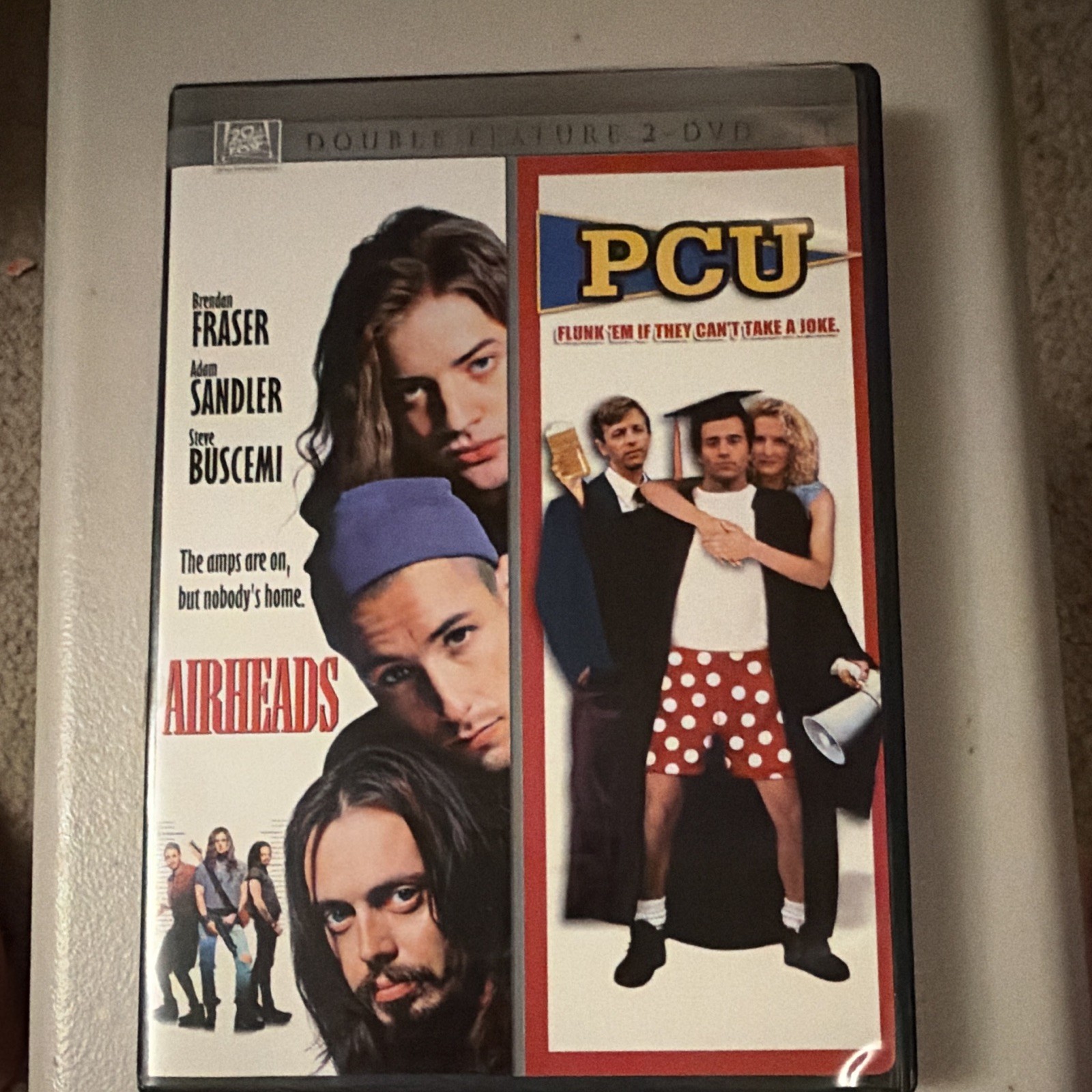 Airheads / PCU DVD Double Feature 2-Disc Brendan Fraser Adam Sandler RARE OOP