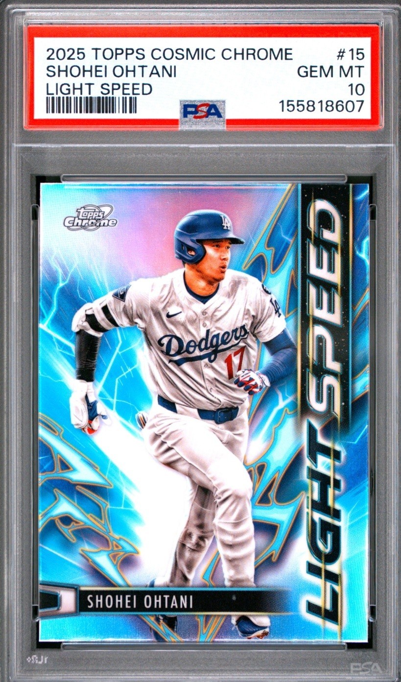 🔥2025 Topps Cosmic Chrome - Shohei Ohtani - Light Speed #15 PSA 10