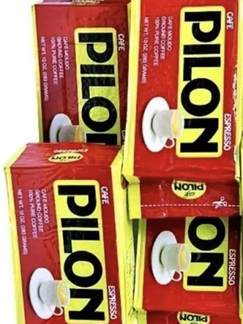 4 Cafe Pilon Coffee Ground espresso coffee 10oz each Total Black coffee 05/2028