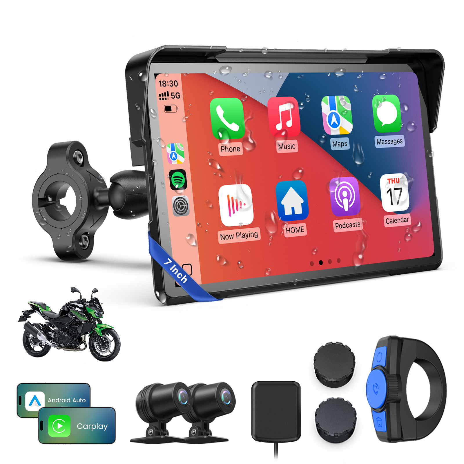 WIFI Motorcycle CarPlay 7\