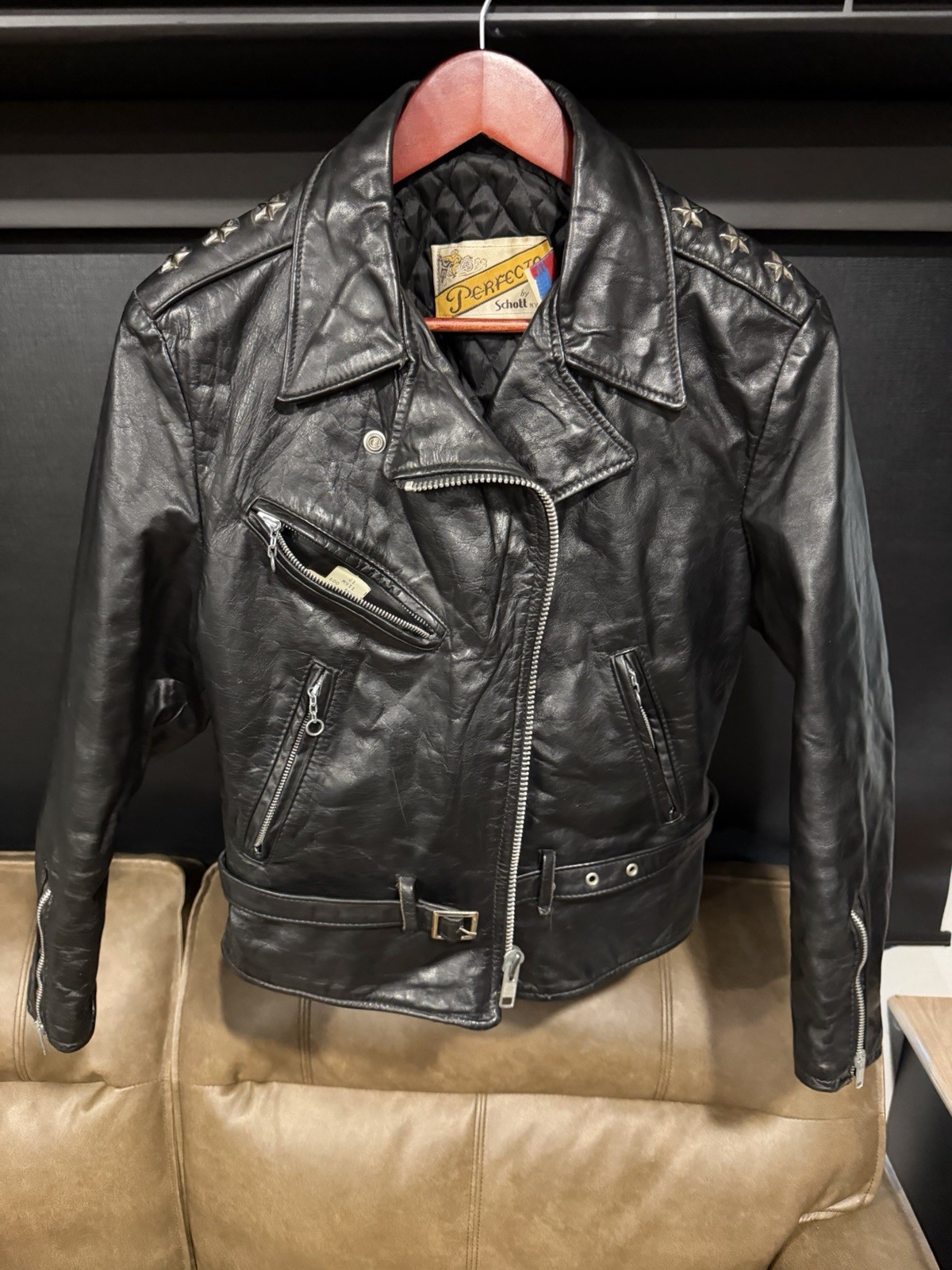 Schott NYC Perfecto 116W Women’s Black Leather Moto Biker Jacket Lined Sz 12 Schott NYC Perfecto 116W Women’s Black Leather Moto Biker Jacket Lined Sz 12