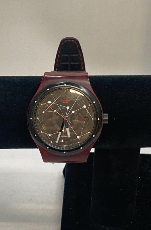 Swatch Sistem51 Automatic Constellation Dial Red 42mm Watch SISTEM RED