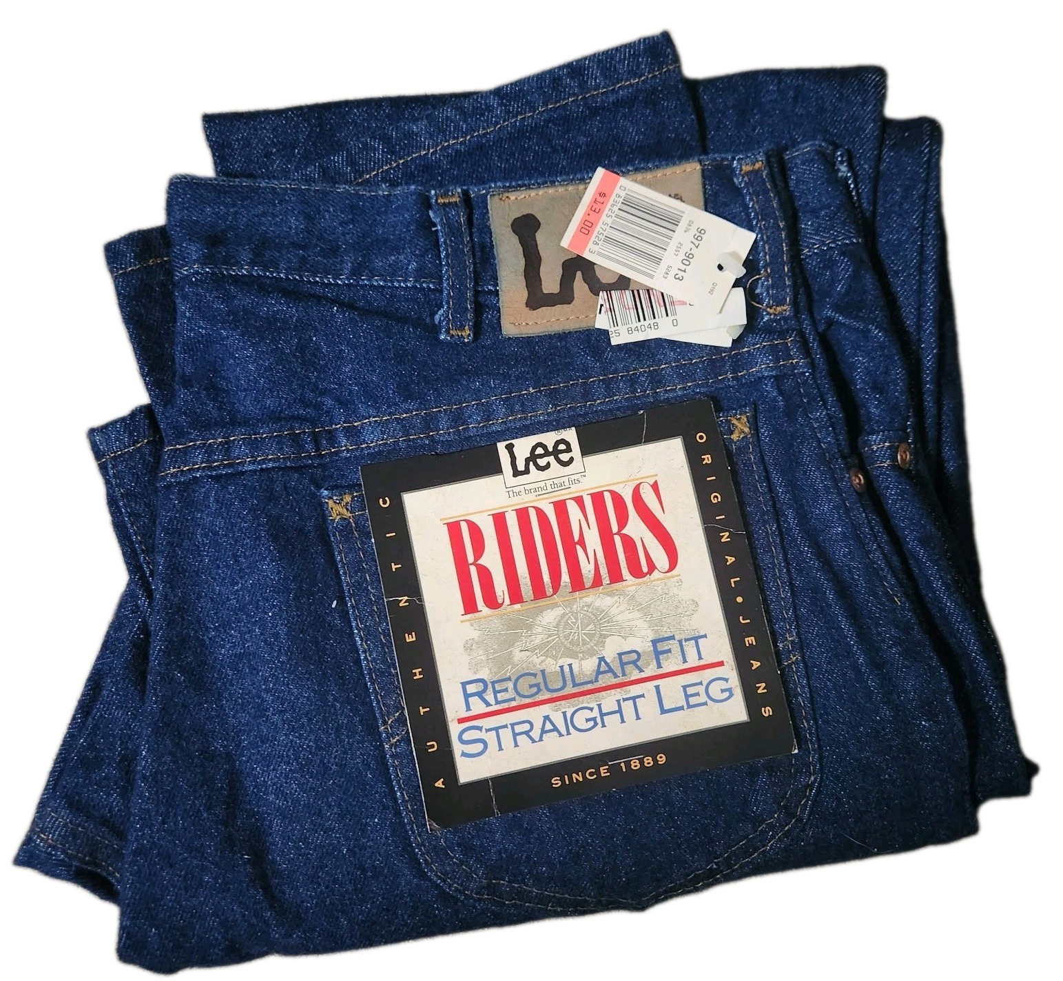 🔥 Vintage Lee Riders Denim Blue Jeans Regular Fit Straight Leg Mens 36x32 🔥 Vintage Lee Riders Denim Blue Jeans Regular Fit Straight Leg Mens 36x32