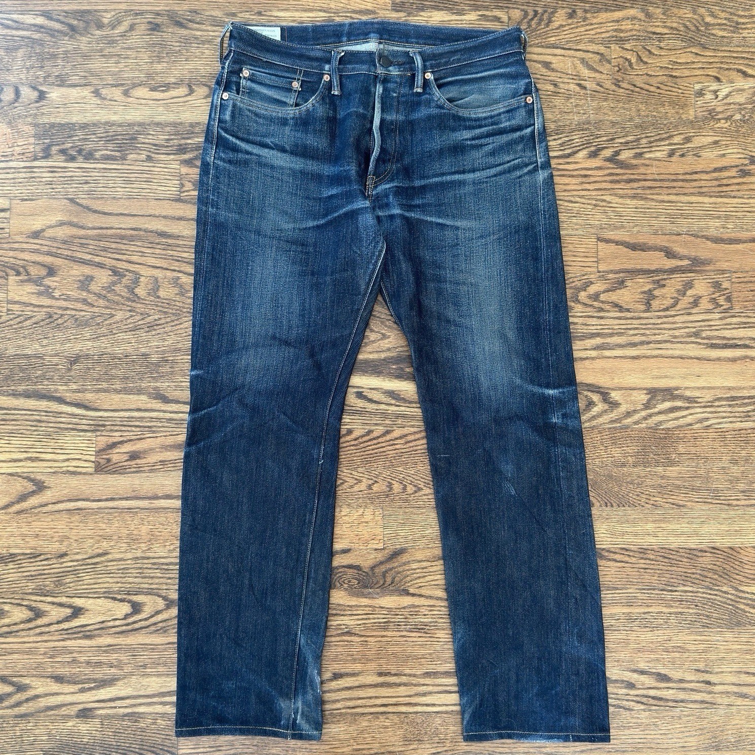 Studio D\'artisan Japanese Selvedge Denim Blue Jeans Mens - Size 34