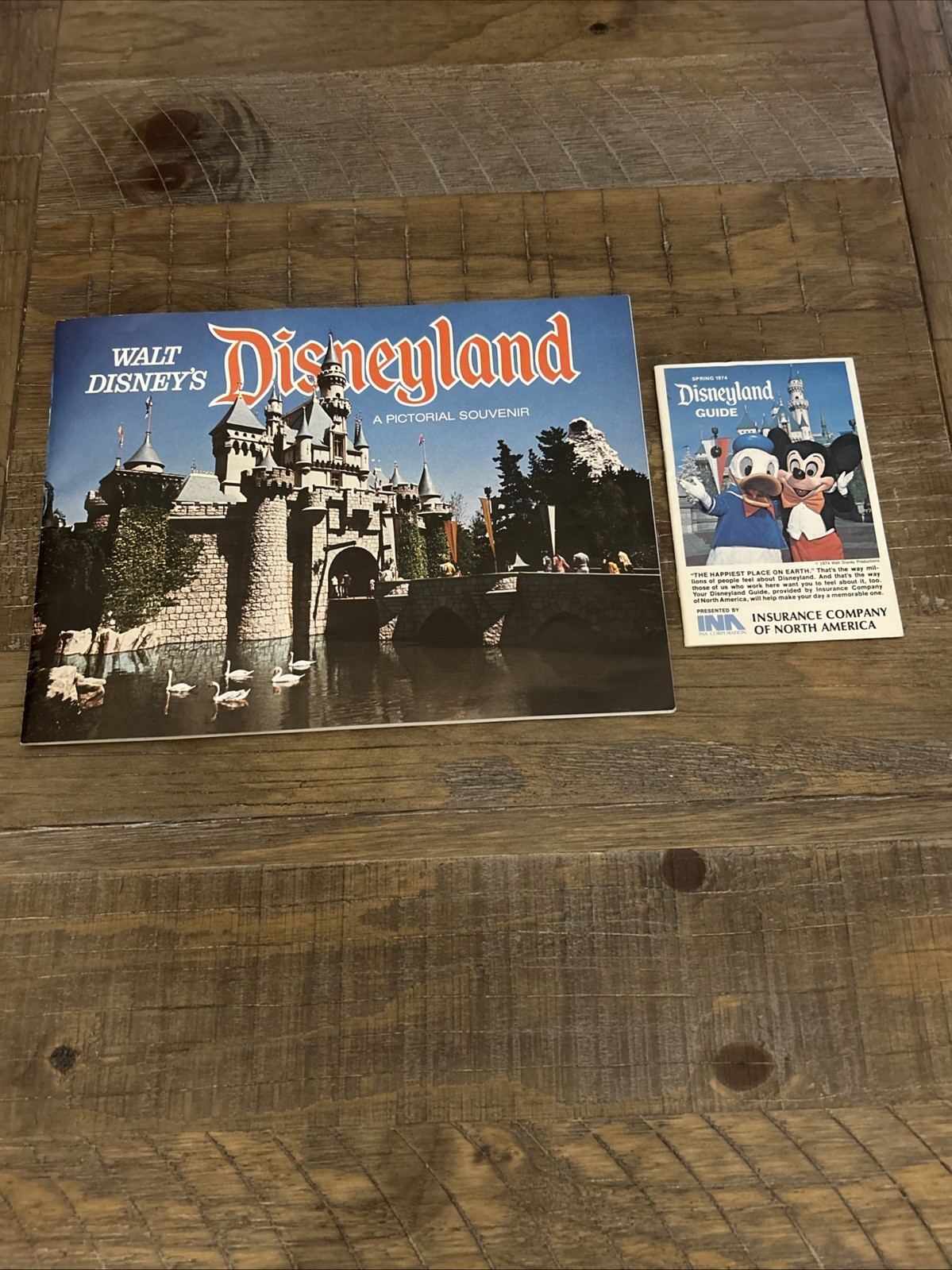 Disneyland Spring 1974 Souvenir Program And Pocket Guide Disneyland Spring 1974 Souvenir Program And Pocket Guide