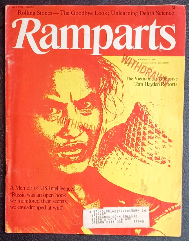 Ramparts Magazine Aug 1972 Rolling Stones, Chuck Berry, Nixon\'s Vietnam VG ConQ6