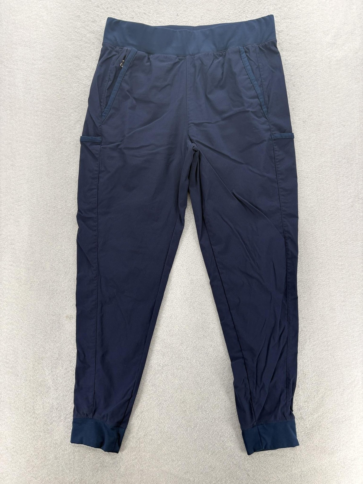 Columbia Leslie Falls Jogger Pants Womens M Blue Stretch Casual Performance Camp