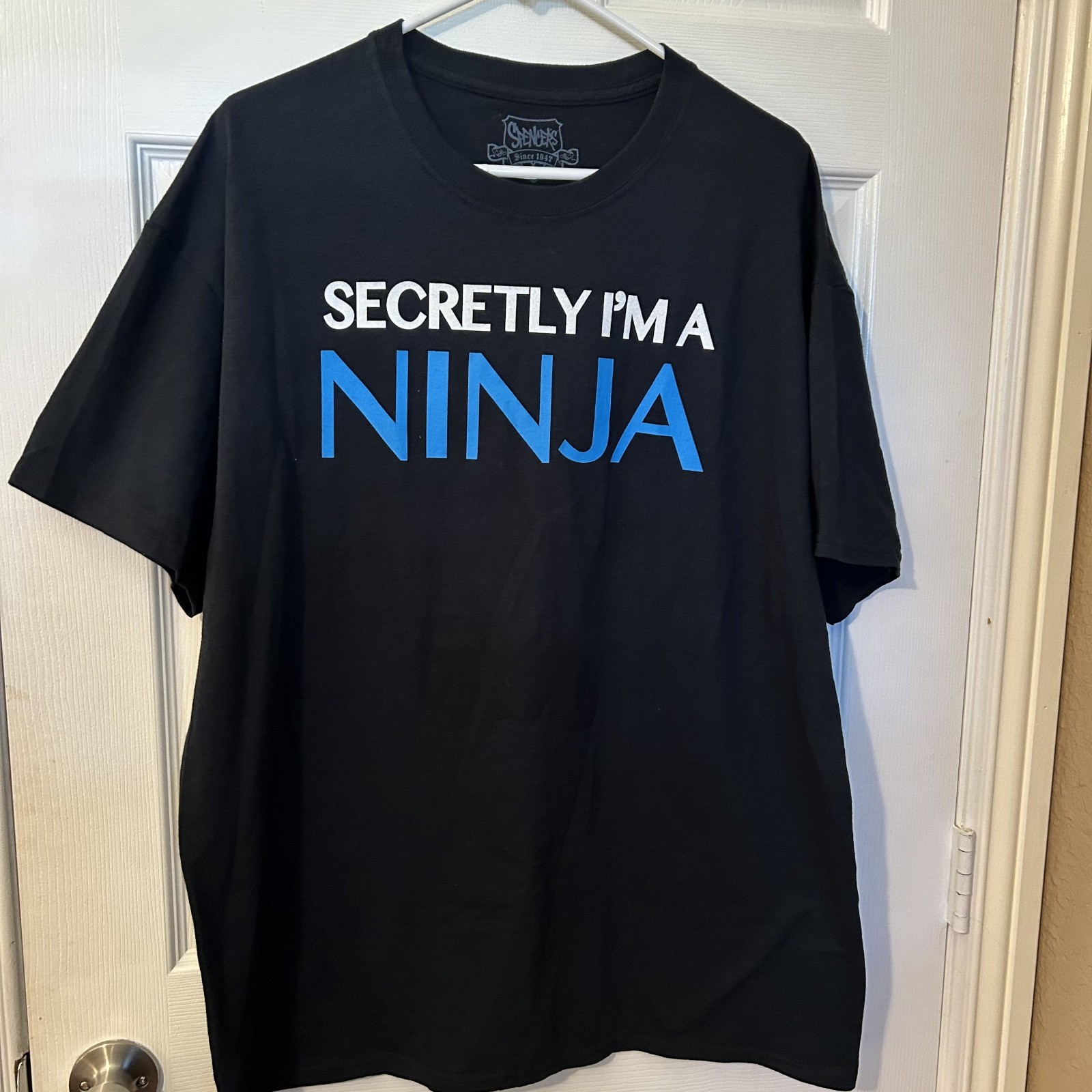 Secretly I\'m A Ninja black Men\'s Tee by Spencer\'s- XL-Cotton-NWOT Never worn Secretly I\'m A Ninja black Men\'s Tee by Spencer\'s- XL-Cotton-NWOT Never worn