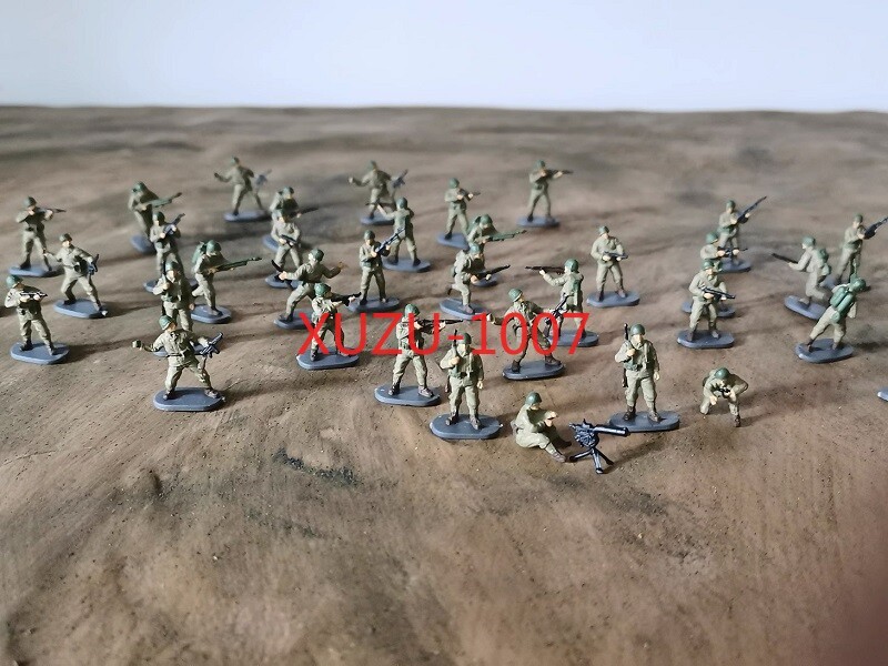 20/40pcs/set 1:72 WW II United States Painted Soldier Finished Military Model