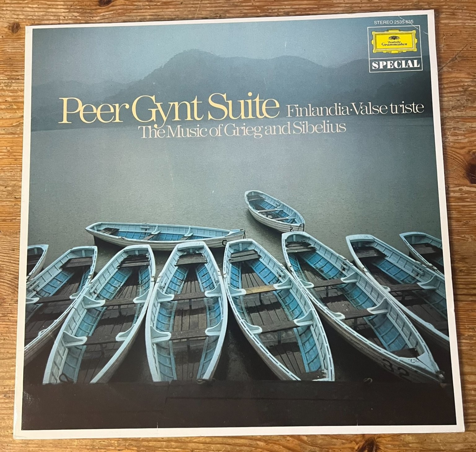 Grieg Sibelius Peer Gynt Suite LP Record 1978 Deutsche Grammophon Vinyl