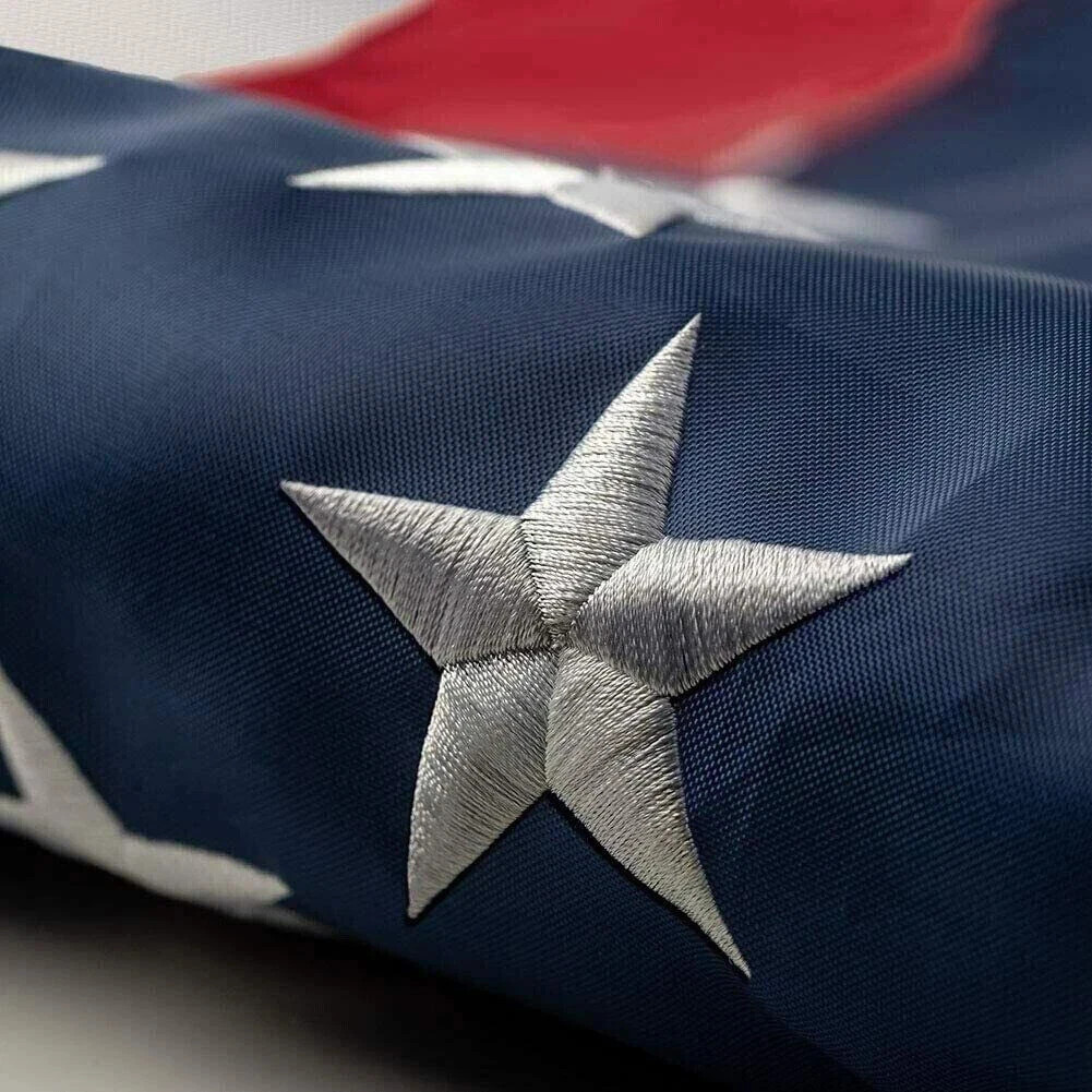 USA Flag 2x3 Luxury Embroidered Star Double Sided Heavy Duty 300D Nylon Outdoor