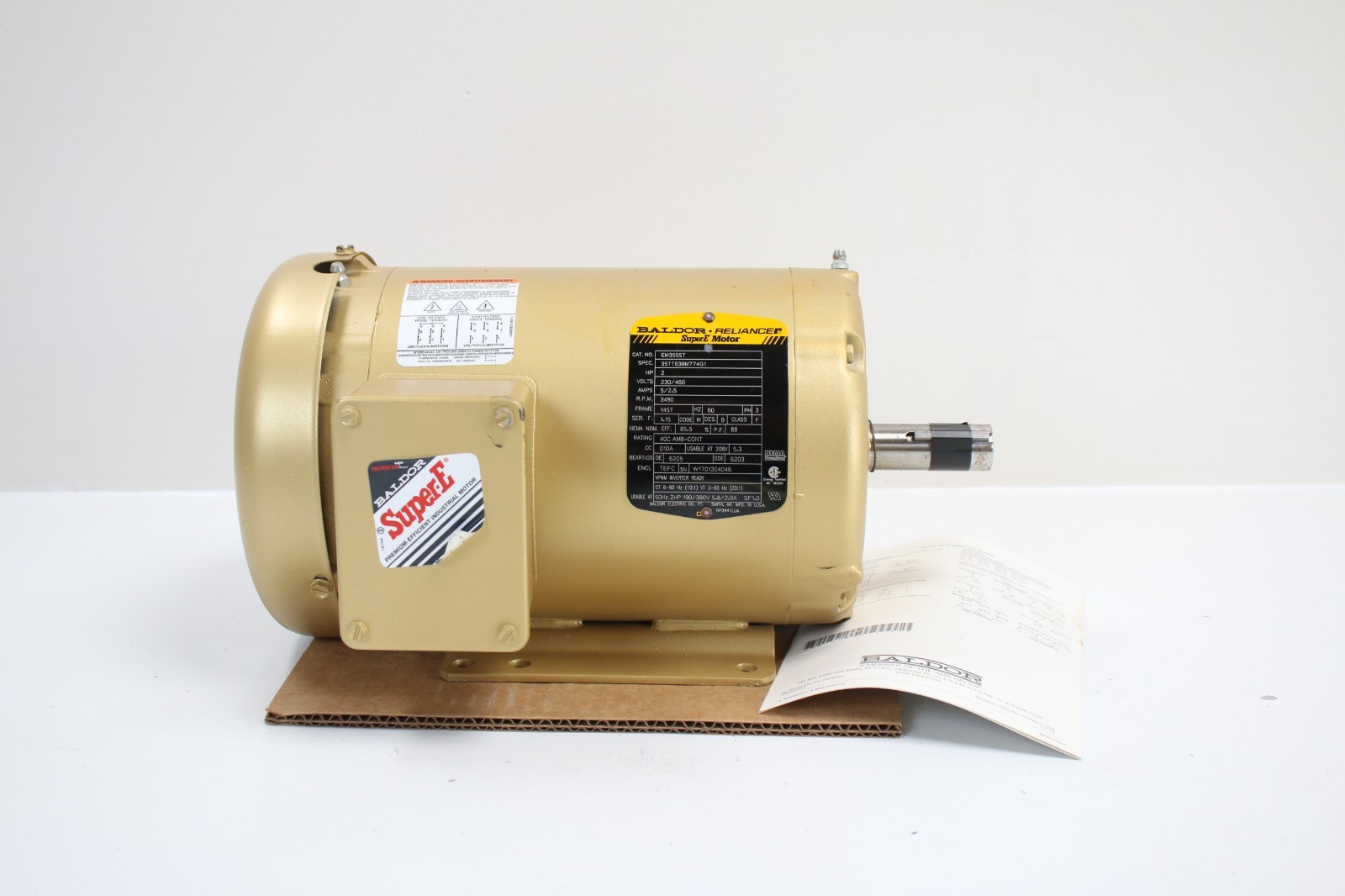 Baldor Super E Motor model EM3555T