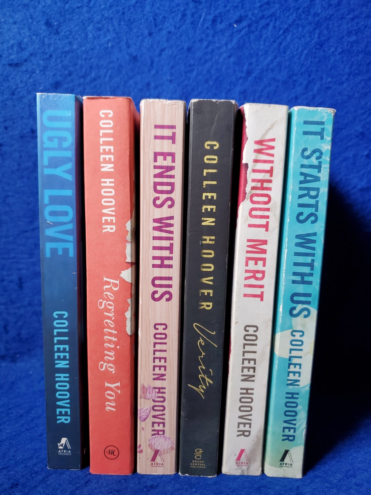 Colleen Hoover 6 Book Lot Ugly Love Verity It Ends With Us Without Merit
