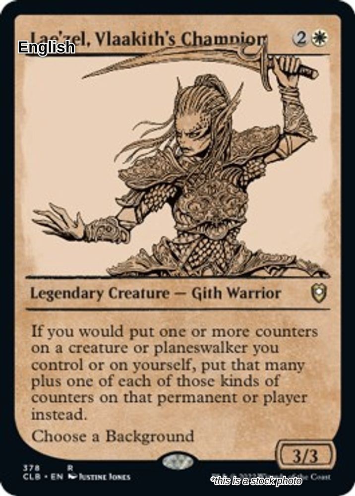 Lae\'zel, Vlaakith\'s Champion (Showcase) - CLB - NM TCG MTG