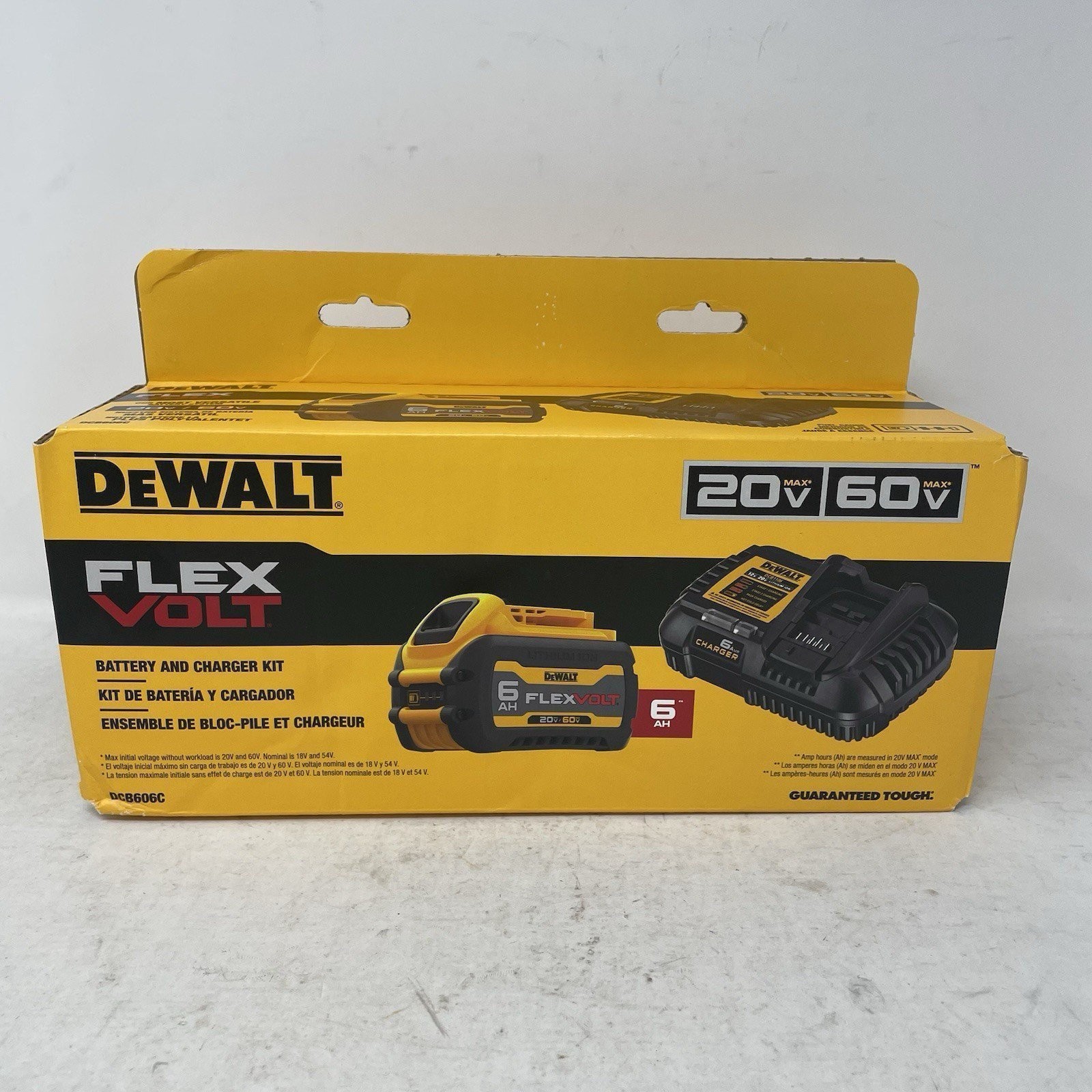 DeWalt DCB606C FlexVolt 20V/60V MAX 6.0Ah Lithium-Ion Battery & Charger Kit