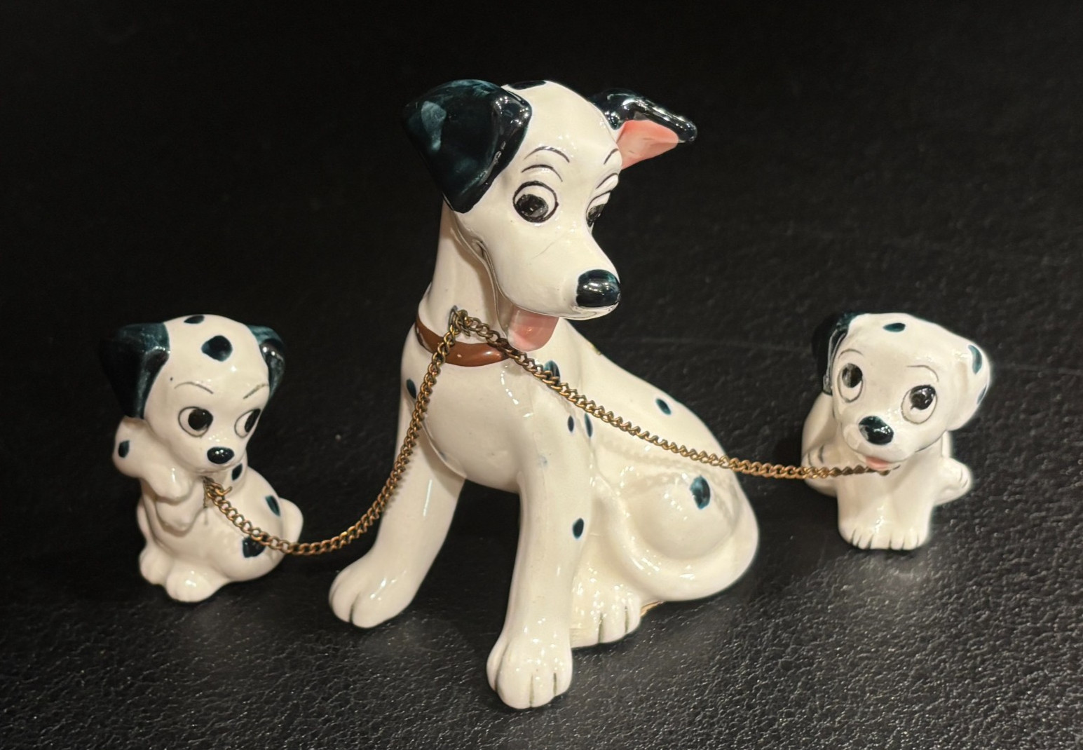 Rare 1959 Seven China Japan Disney 101 Dalmatians Chained Set With Stickers