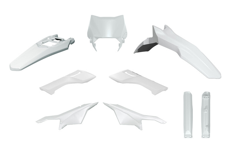 RTECH Plastic Kit 6 Pcs White For SUR-RON Ultra Bee Electric 2023-2026