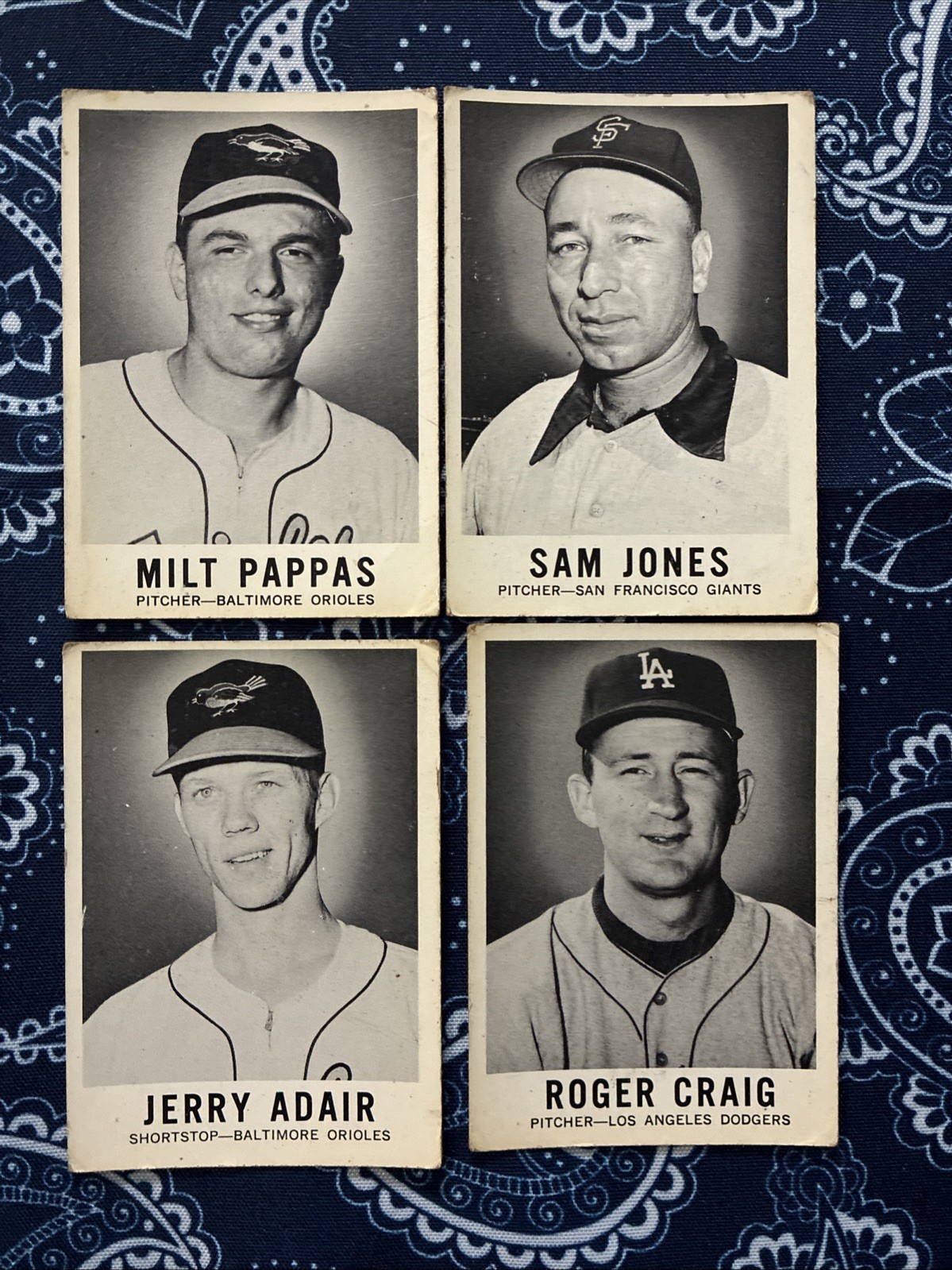 1960 Leaf Sports Novelties Lot Of 4