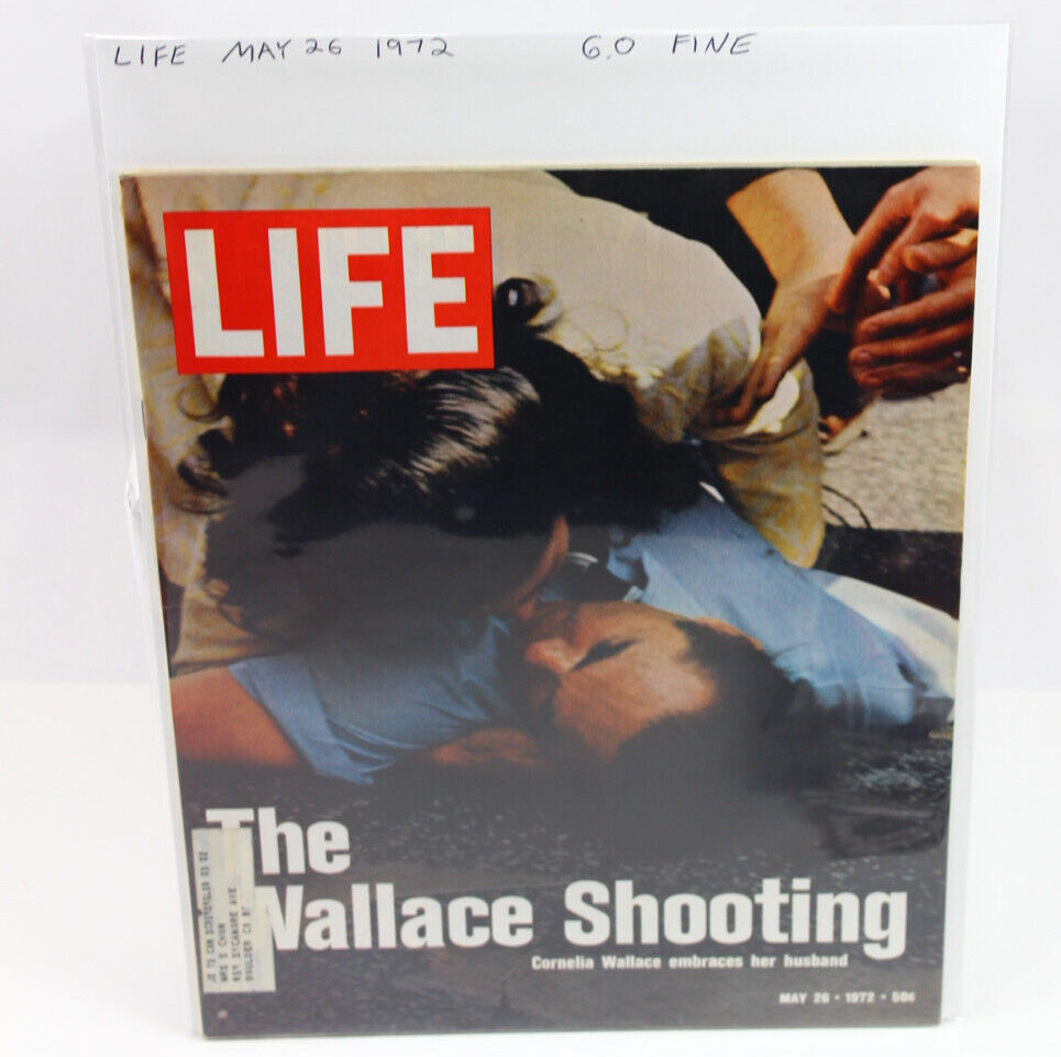 Life Magazine May 26 1972 The George Wallace Shooting 6.0 Fine (FN) B&B Life Magazine May 26 1972 The George Wallace Shooting 6.0 Fine (FN) B&B