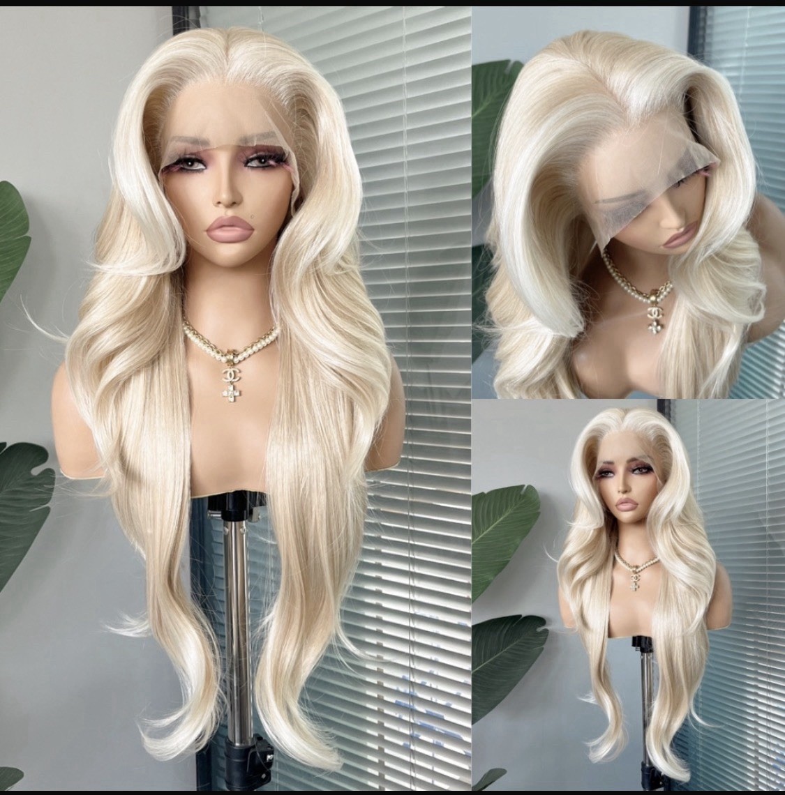 13x6 Lace Front 613 Blonde Synthetic Wig Body Wave Lace Front Wig