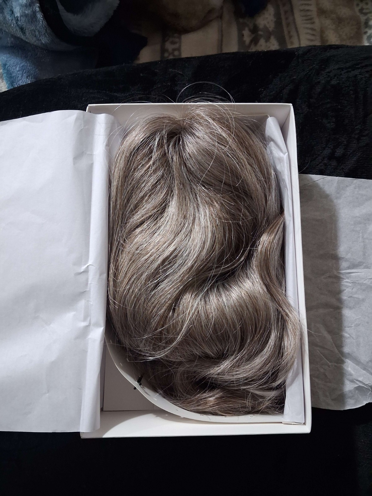 Gabor Luxury Lace Front Kanekalon Flexlite Synthetic Hair. Color: Sugared Smoke