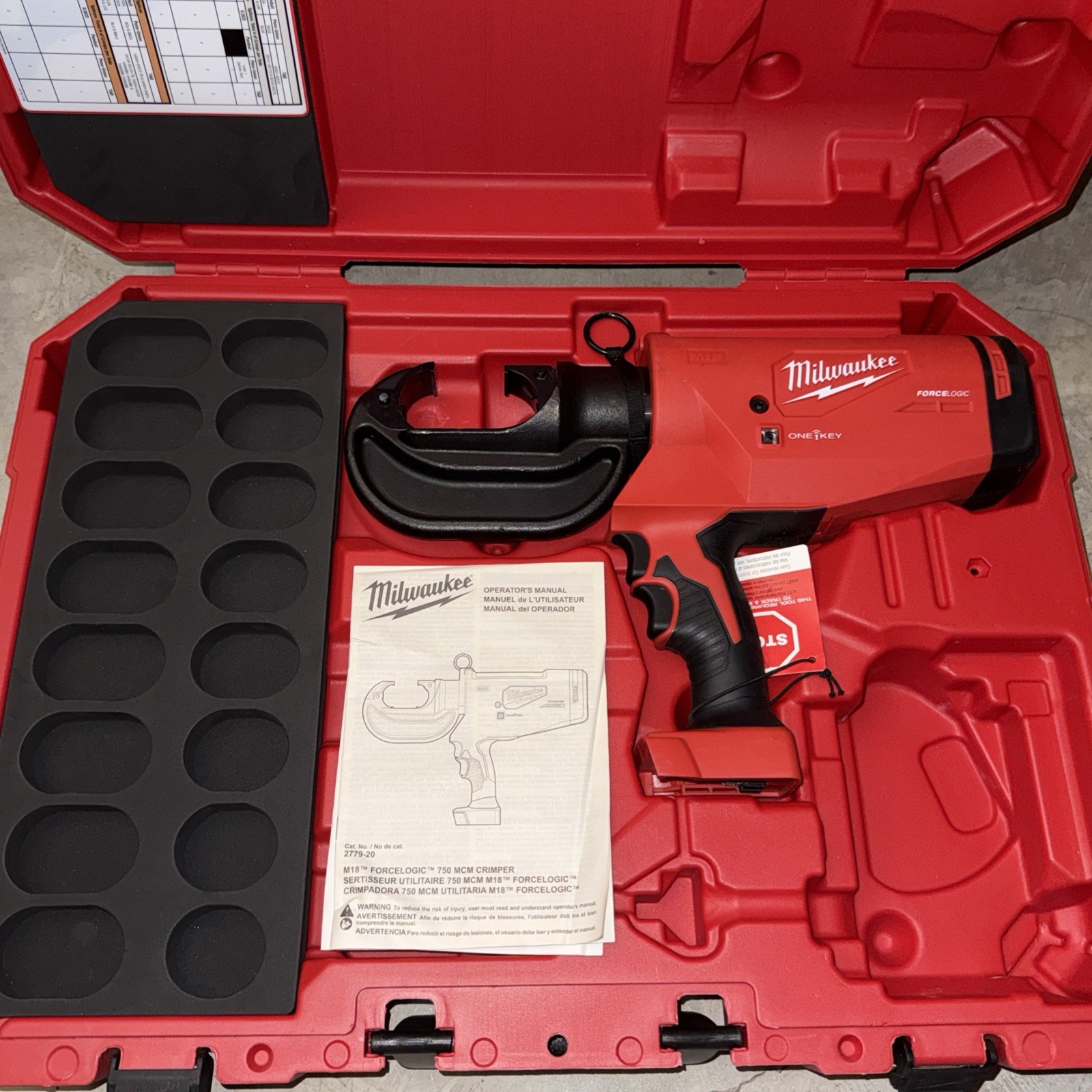 NEW Milwaukee 2779-20 Crimper (Bare Tool) & Case