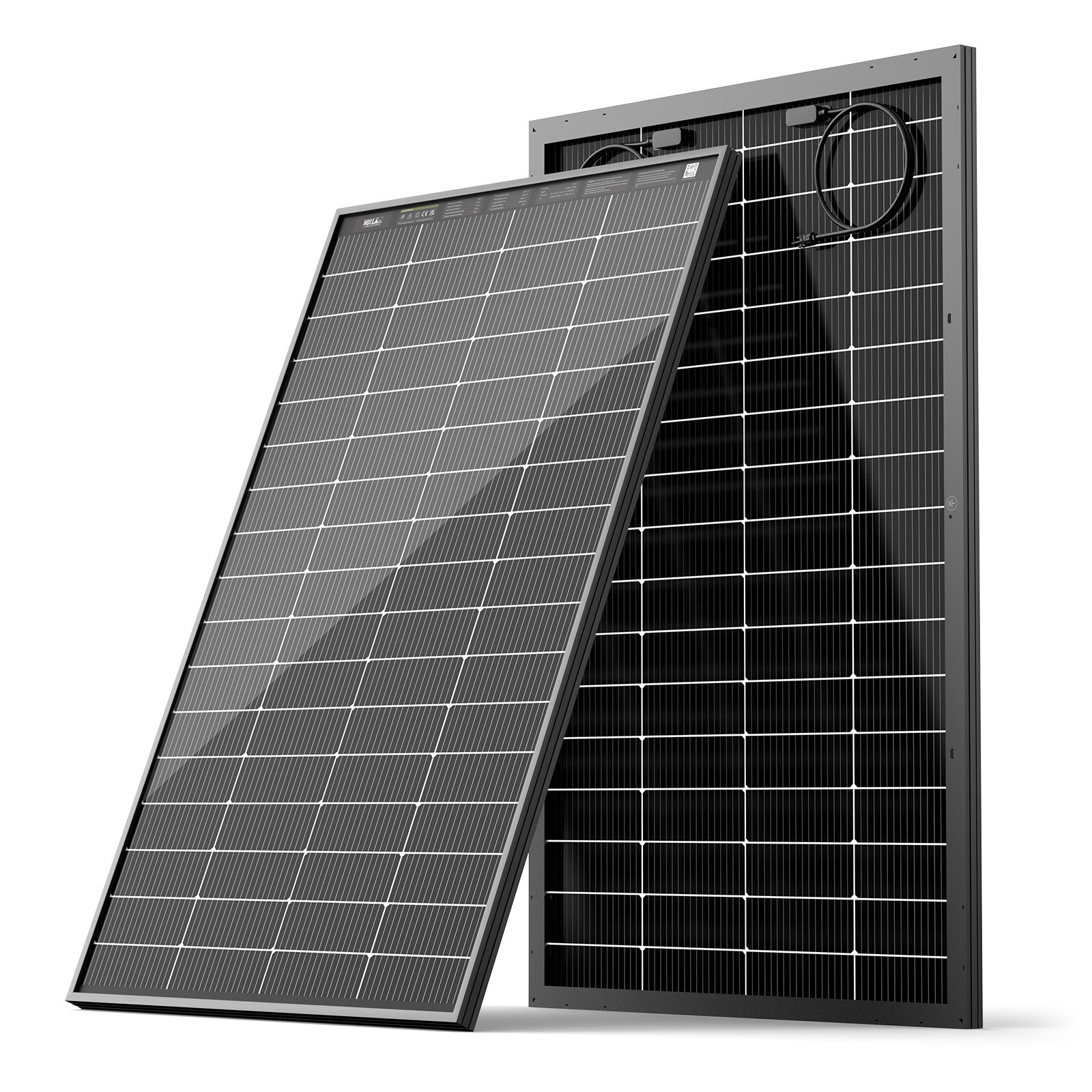 HQST Bifacial 200W Compact N-Type Solar Panel | 25.4% Efficiency, 13% Smaller
