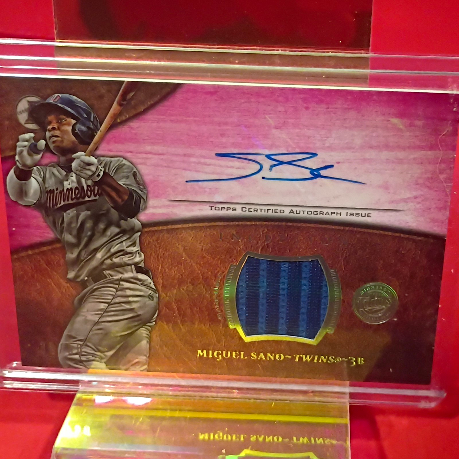 2014 Bowman Inception - Autographed Relics Miguel Sanó #AR-MSA Pink /50 (AU,...