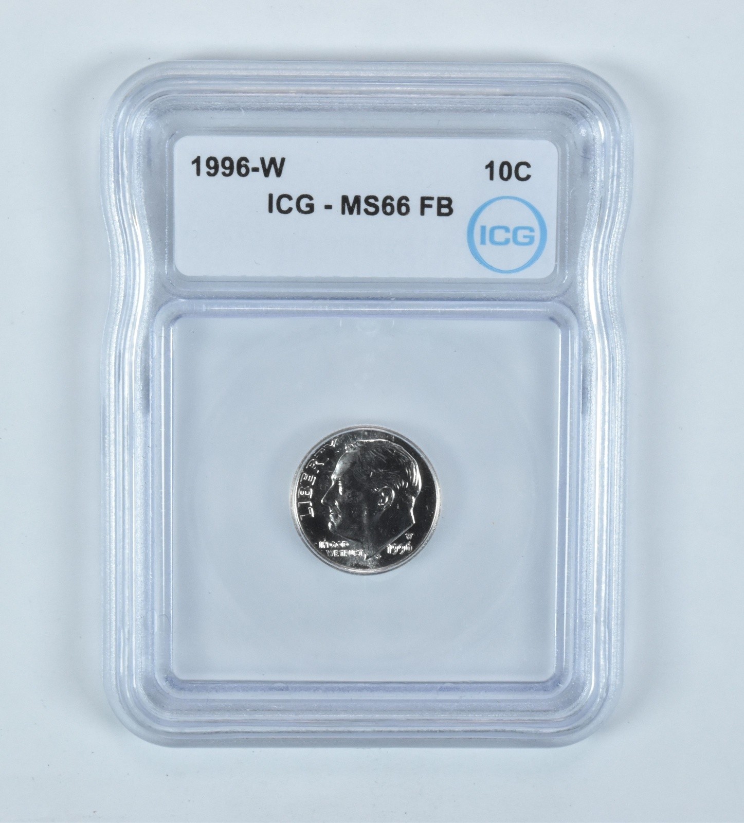 1996-W Roosevelt Dime MS66 FB ICG