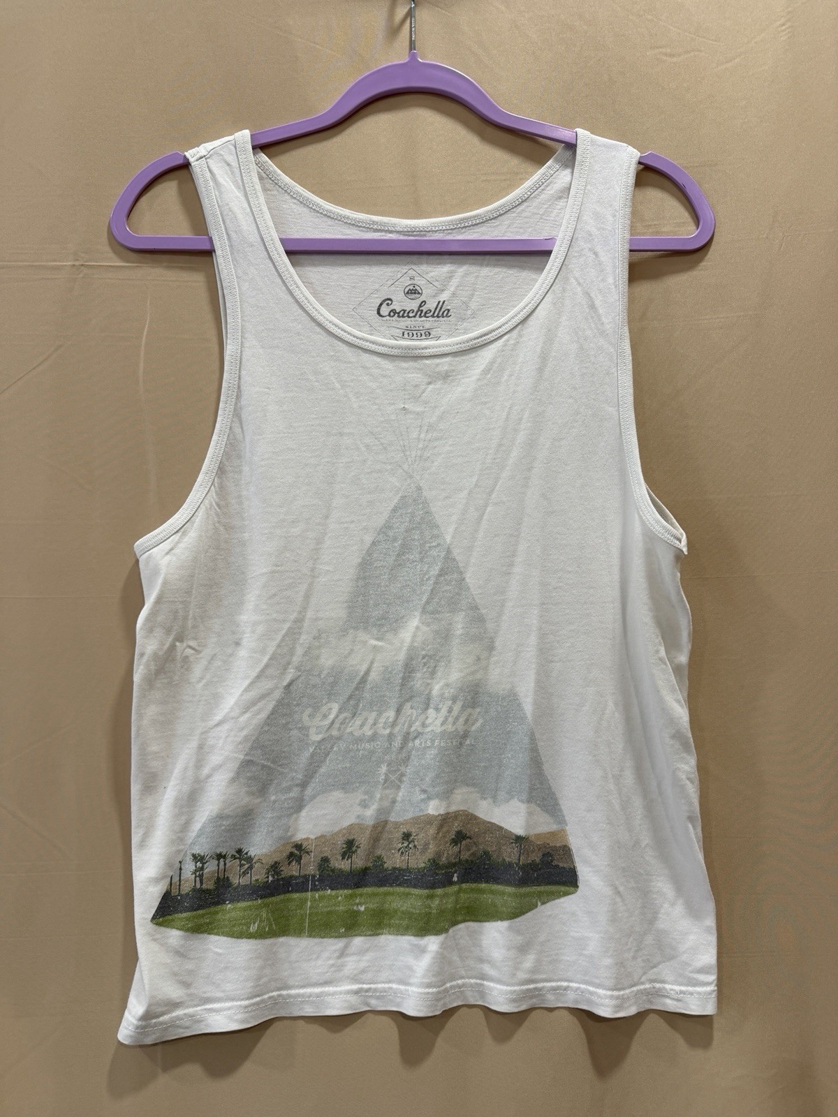 Coachella 2013 Festival Tank Top White Men’s Music Concert Graphic Shirt