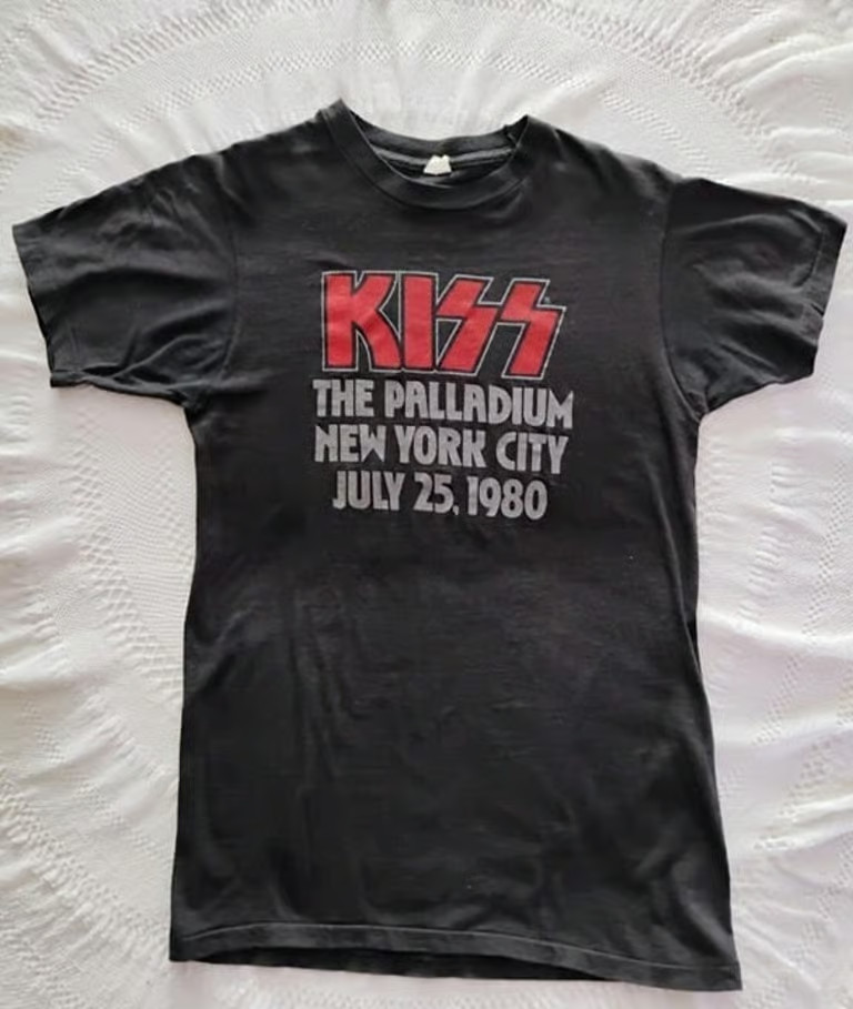 Vintage collectible KISS palladium t-shirt 1980 (good condition)*