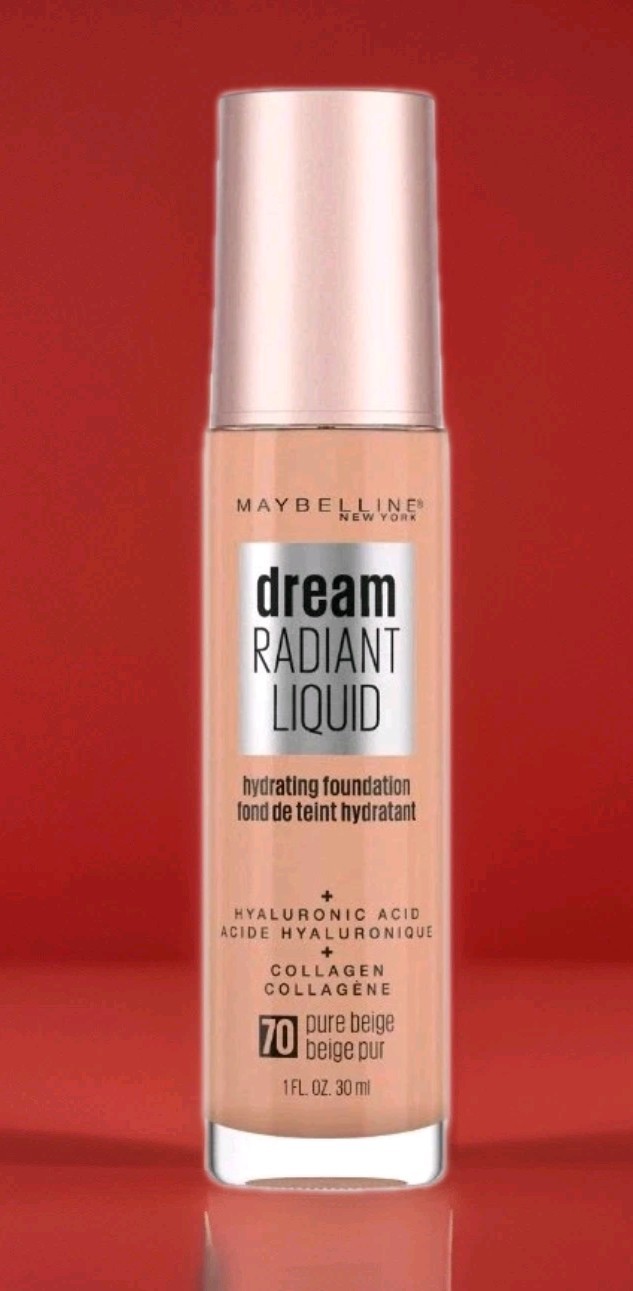 Maybelline Dream Radiant Liquid Foundation 1oz # 70 Pure Beige 💎 HARD TO FIND 